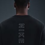 Nike Sportswear City Side Crew Fleece Erkek Siyah Sweatshirt