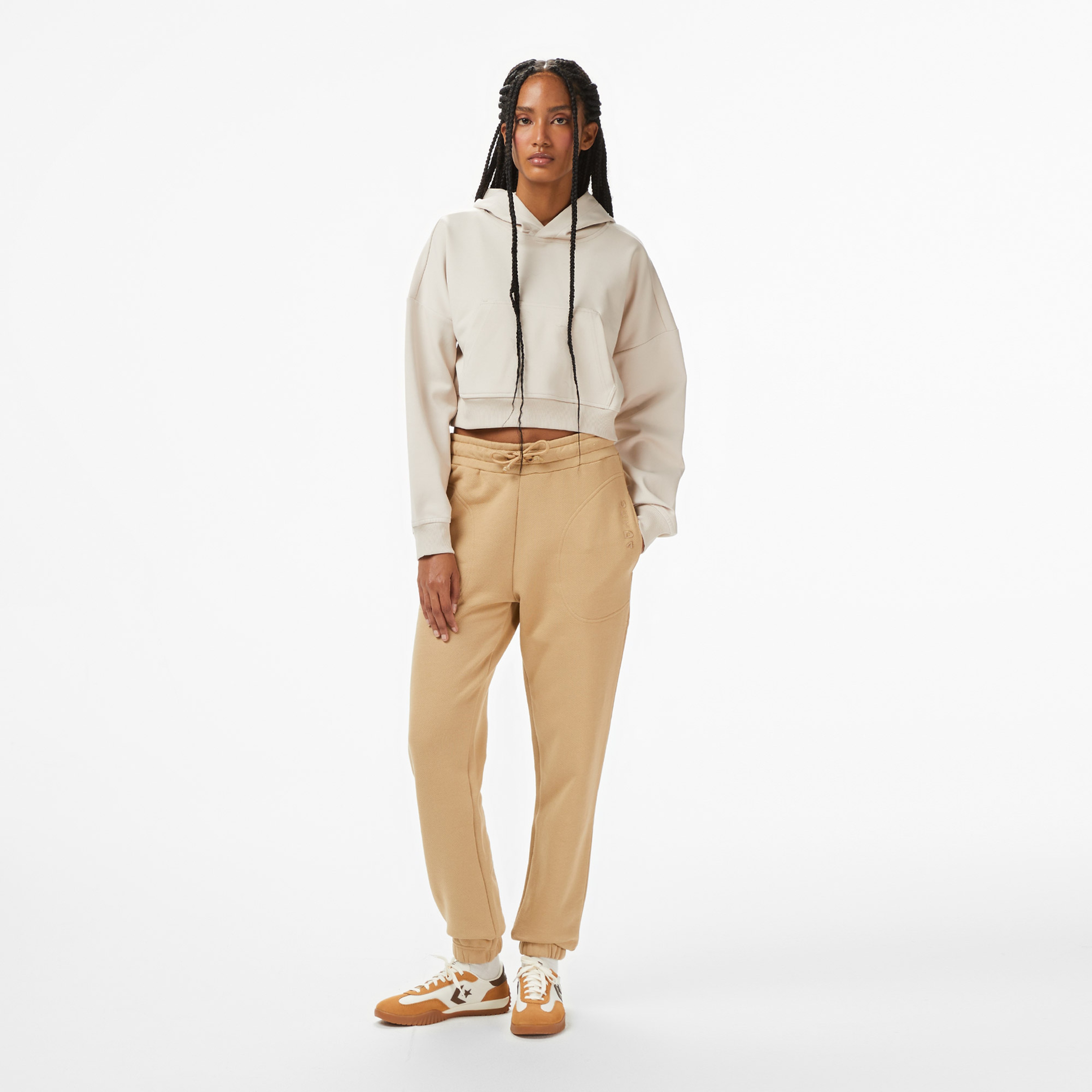 UNITED4 Kadın Gri Kapüşonlu Sweatshirt