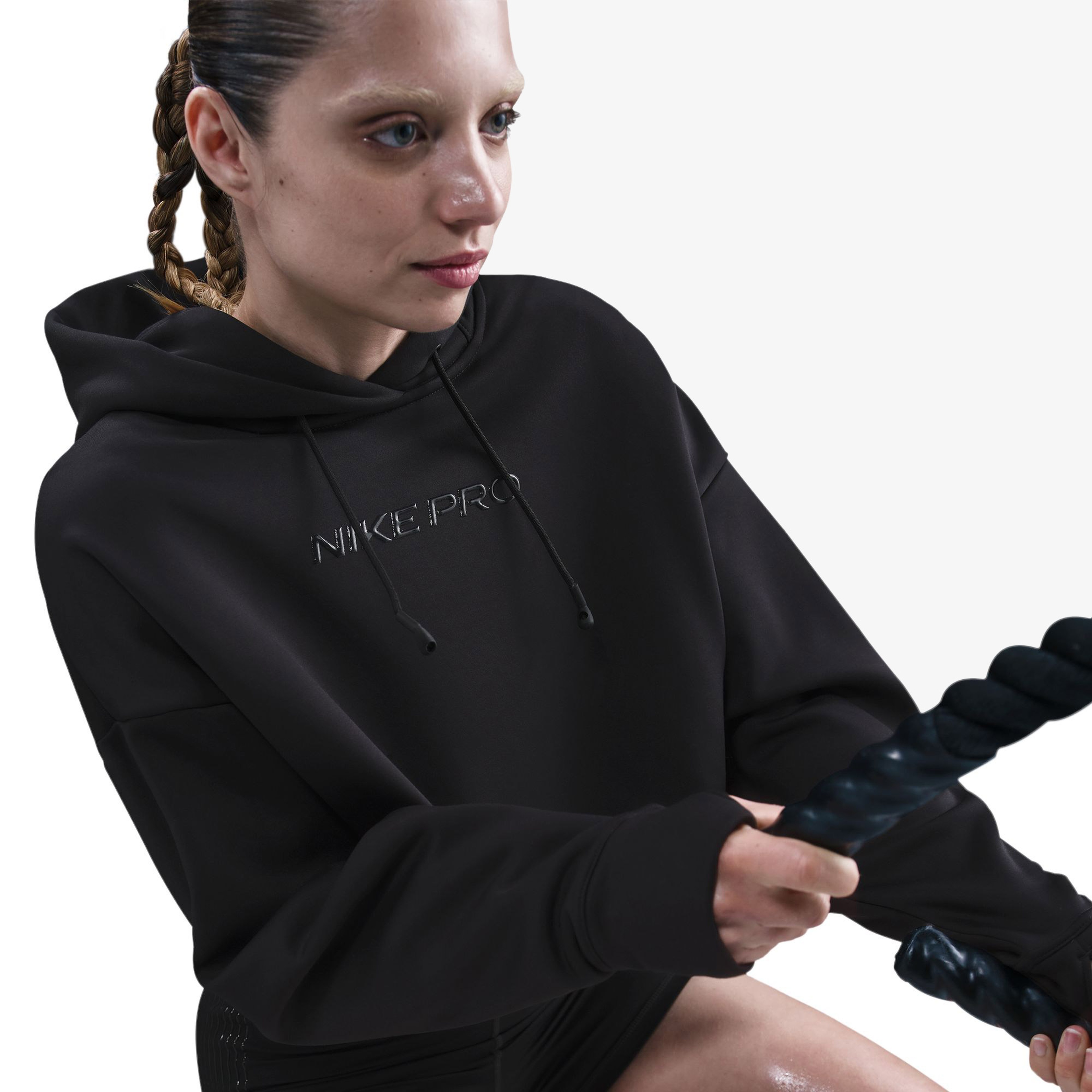 Nike Pro Kadın Siyah Antrenman Sweatshirt