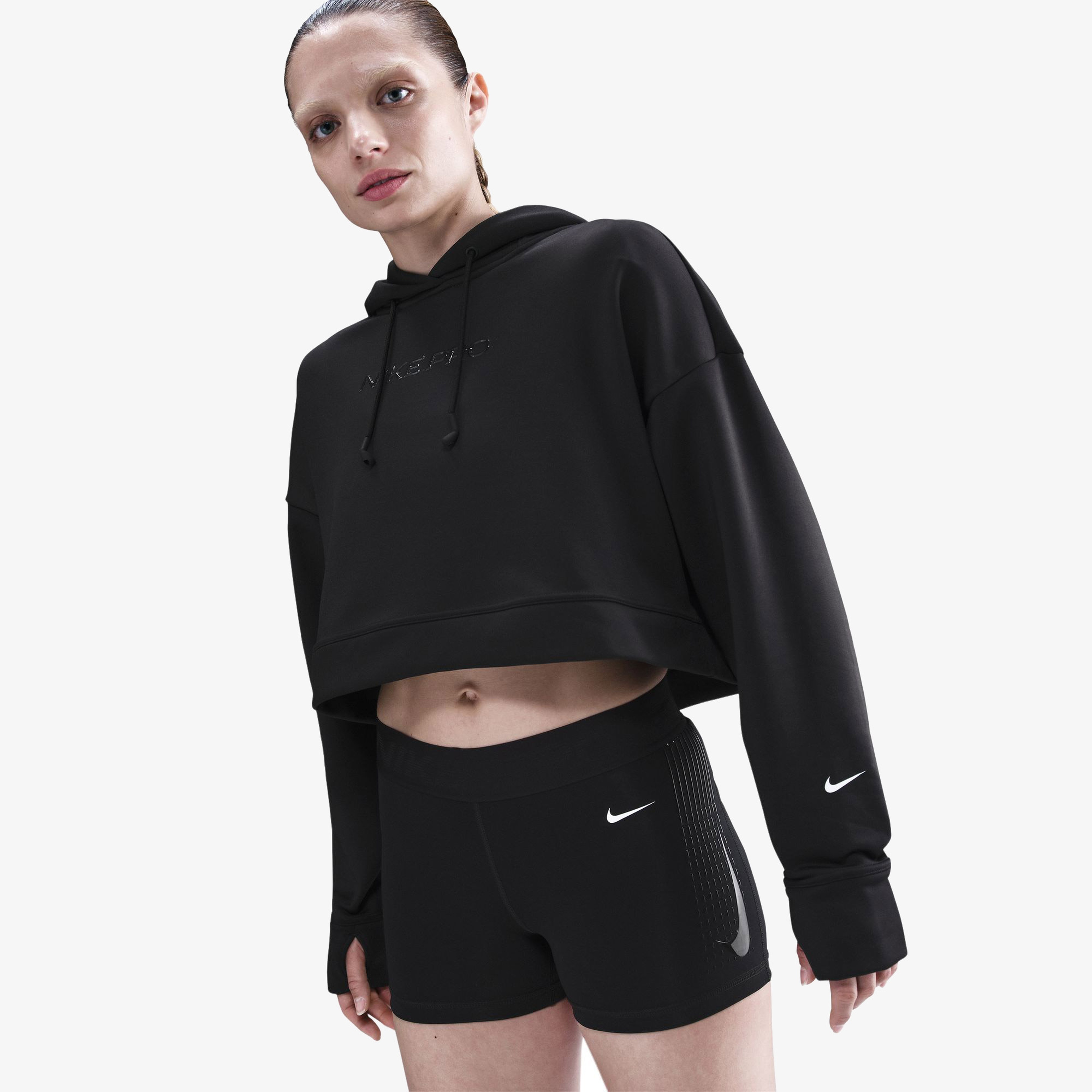 Nike Pro Kadın Siyah Antrenman Sweatshirt