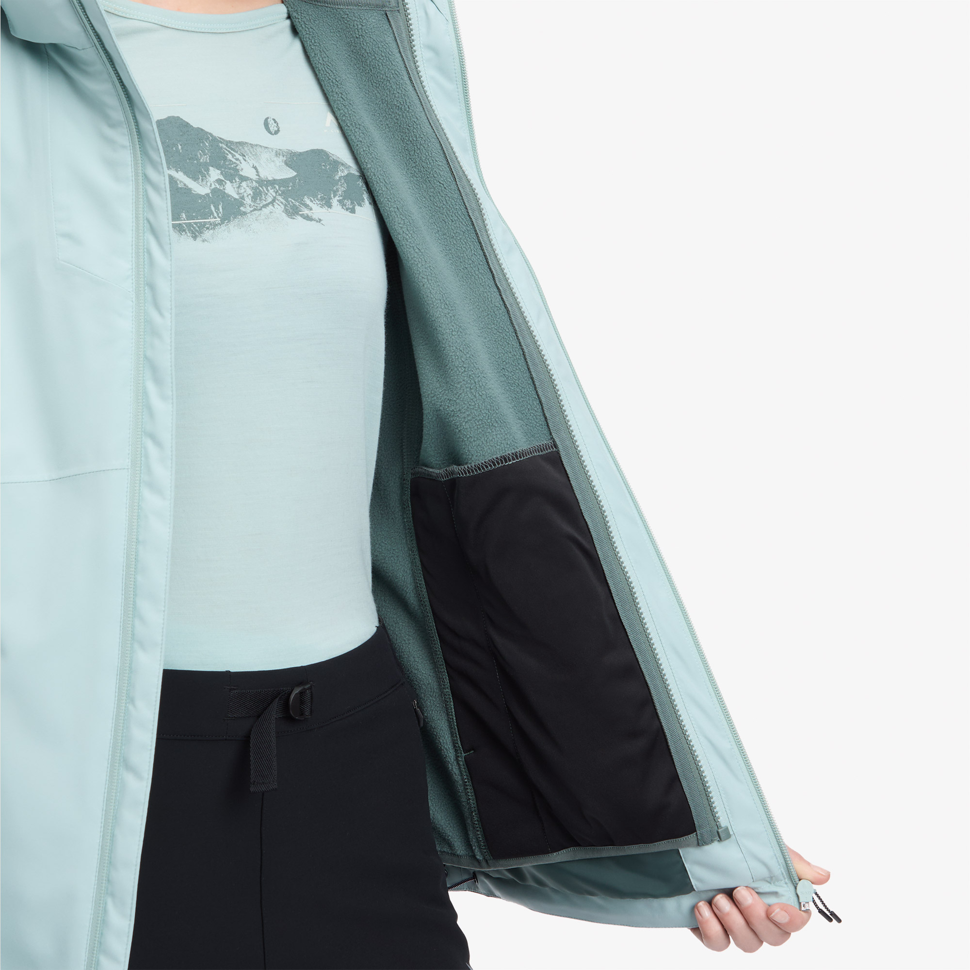 Mc Kinley Larra 3:1 II Kadın Yeşil Kayak Montu