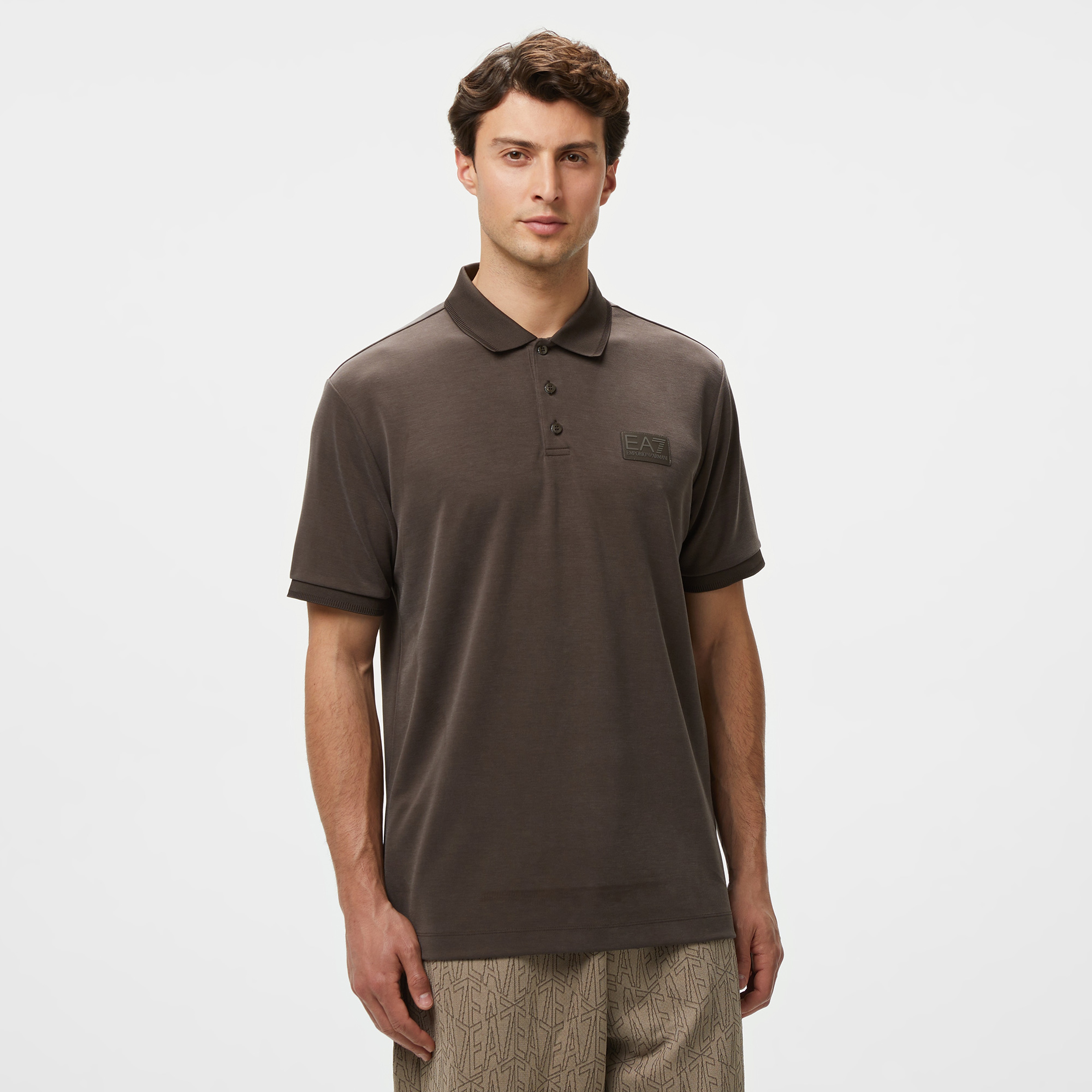 EA7 Erkek Kahverengi Polo
