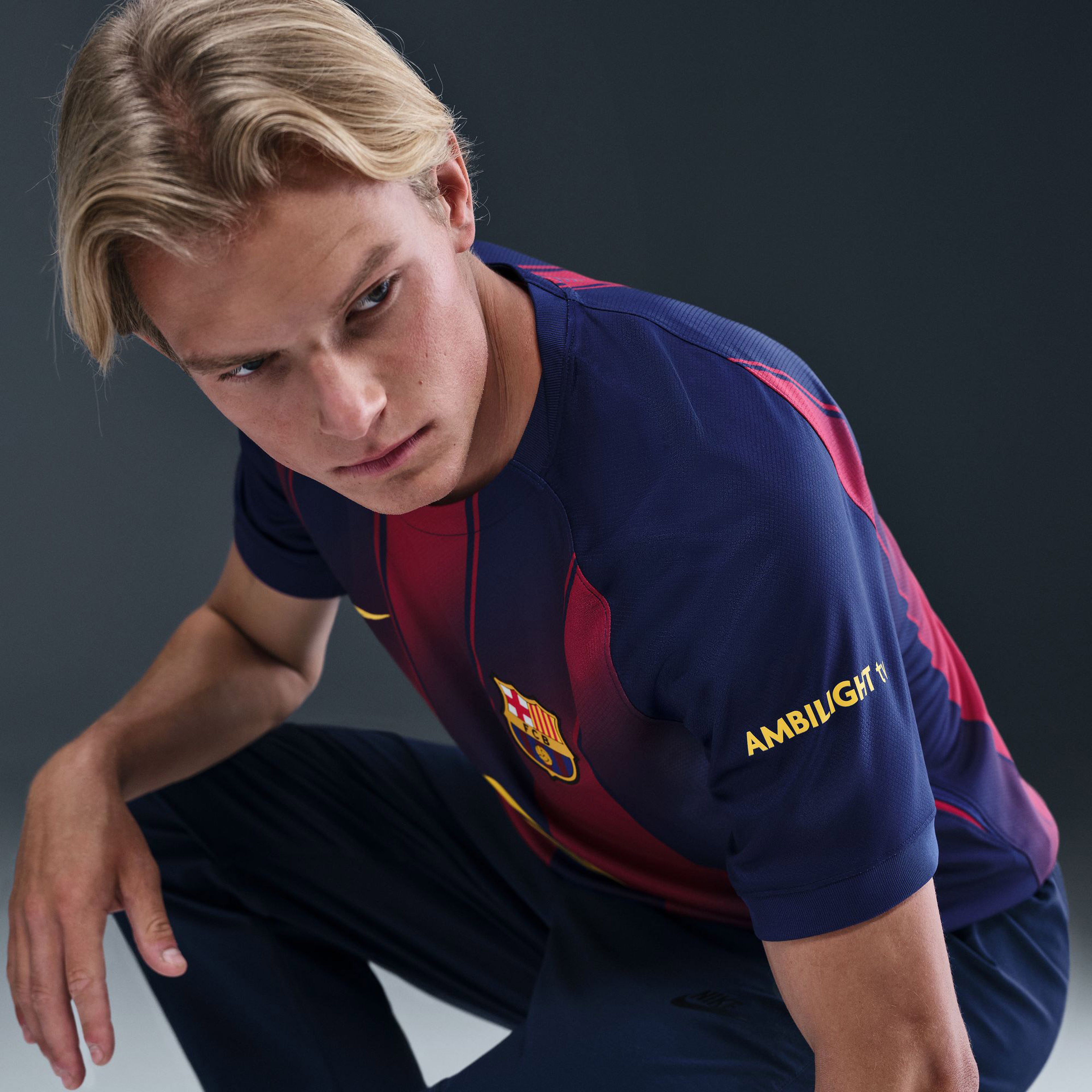 Nike FC Barcelona2025-26 Stadium Saha İçi Erkek Lacivert Futbol Forması