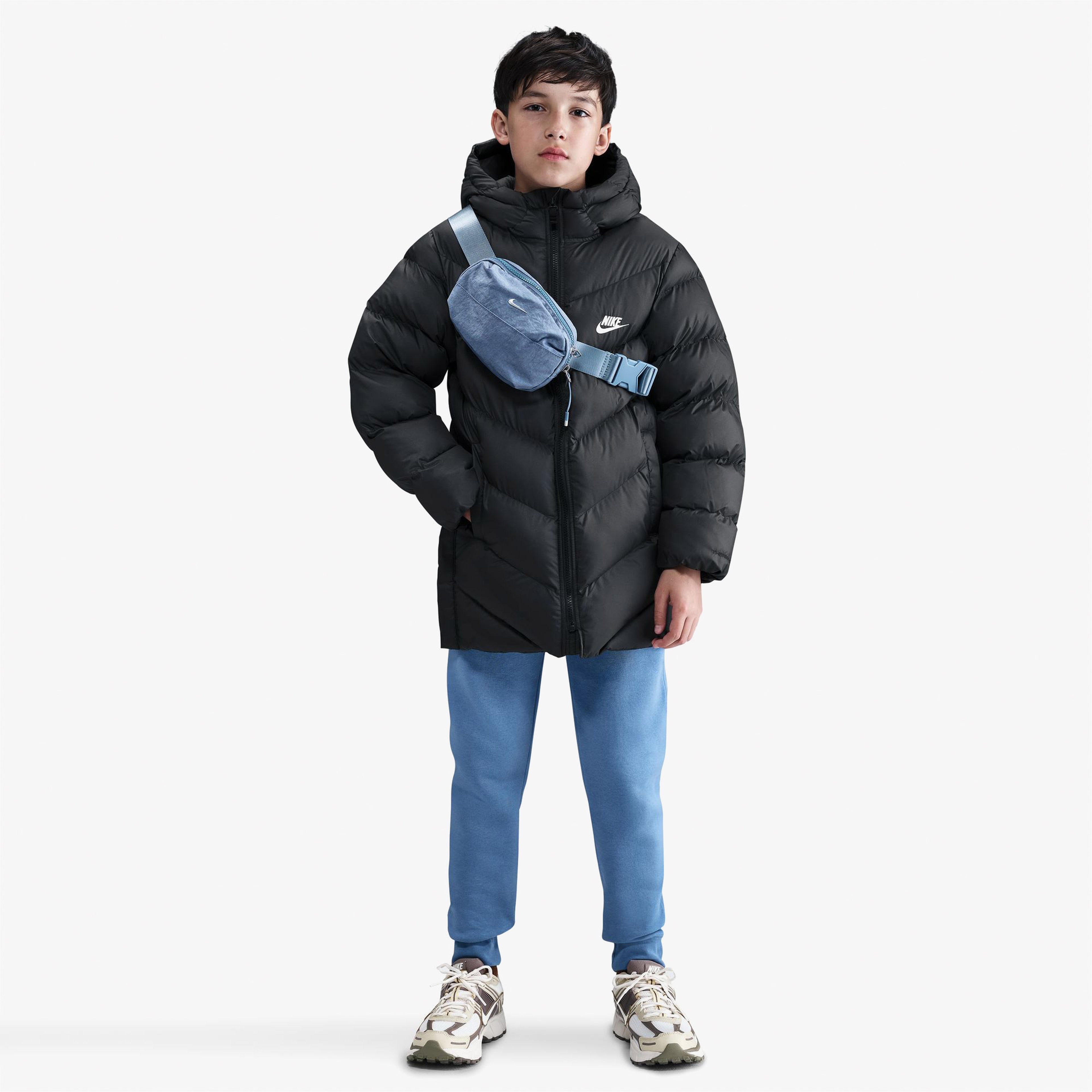 Nike Sportswear All Day Play Çocuk Siyah Ceket