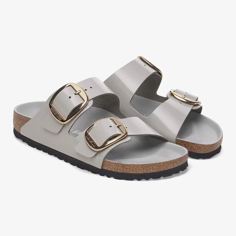 Birkenstock Arizona Big Buckle Nl High Shine Kadın Bej Terlik