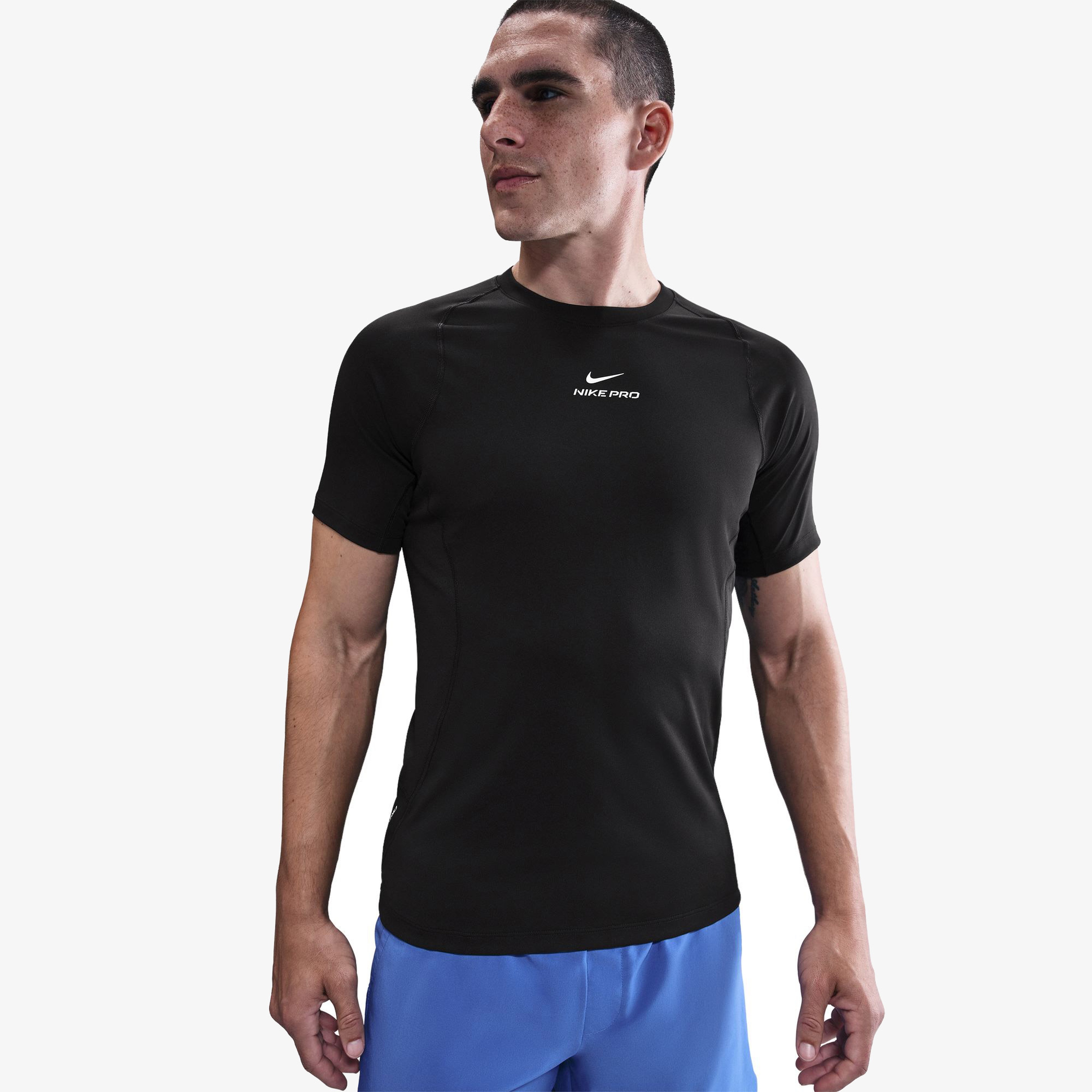 Nike Pro Training Erkek Siyah Antrenman T-Shirt