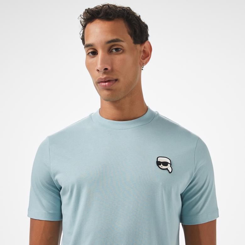 Karl Lagerfeld Erkek Mavi T-Shirt