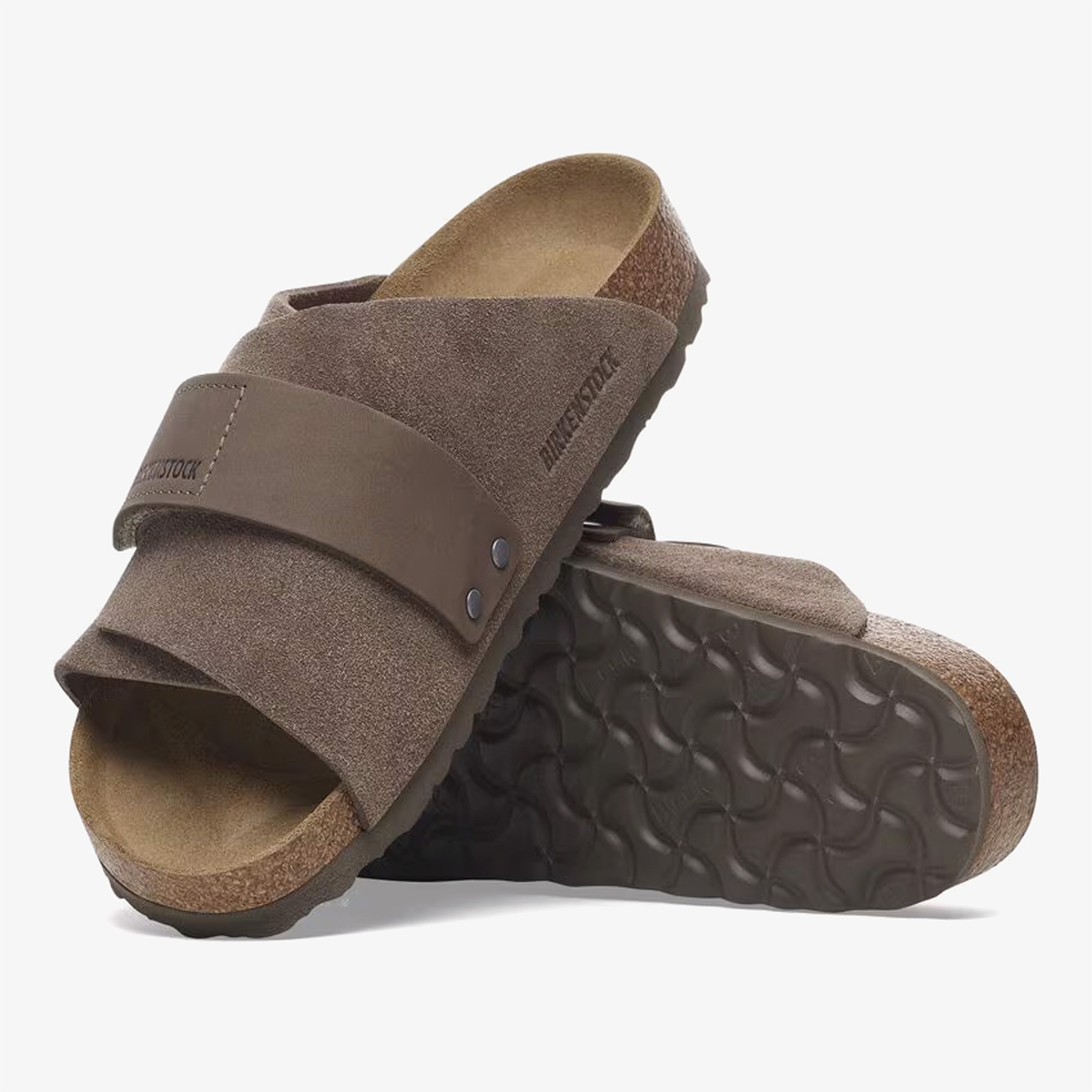 Birkenstock Kyoto Vl Nu Erkek Gri Terlik