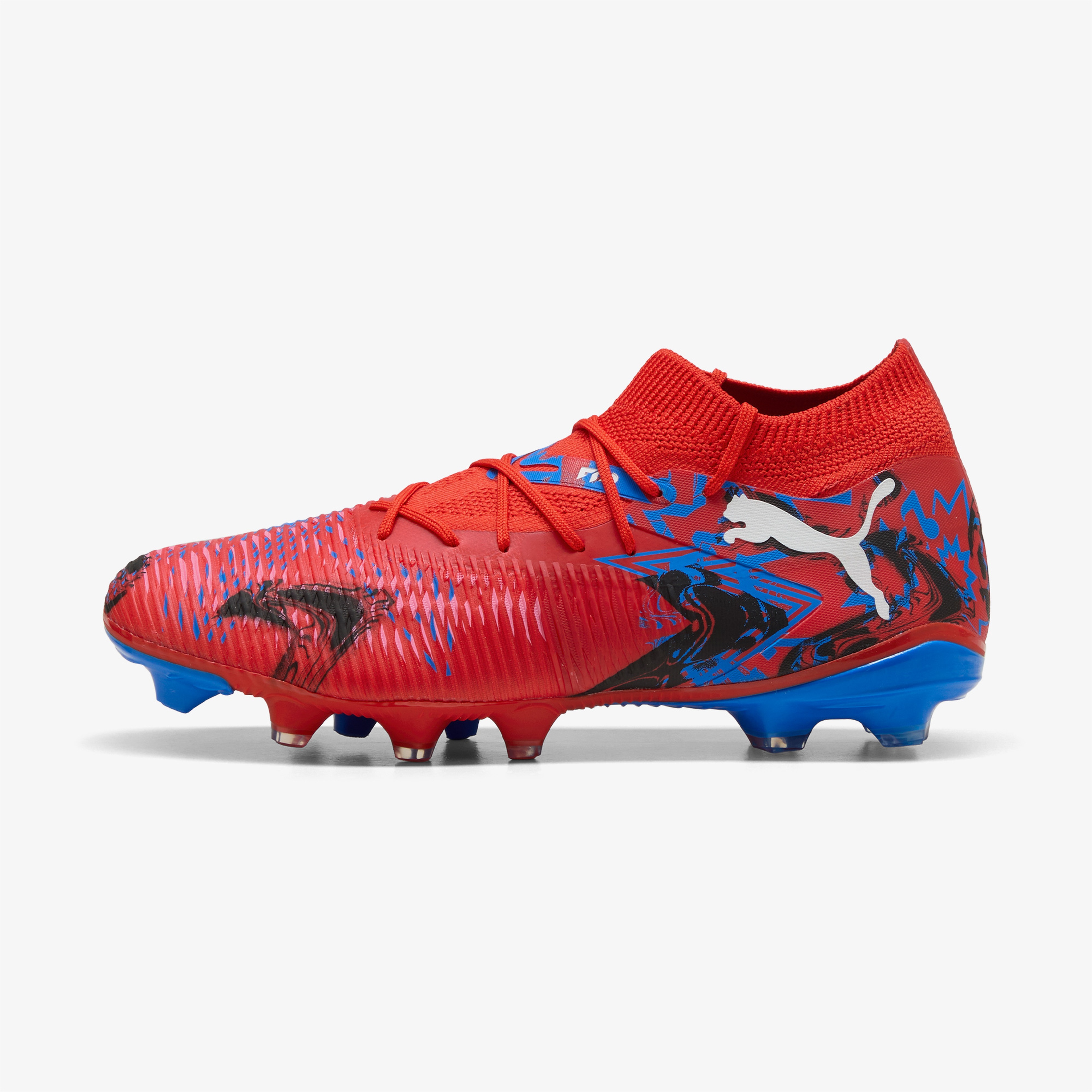 Puma Future 8 Match Playmkr Fg-Ag Erkek Kırmızı Çim Saha Kramponu