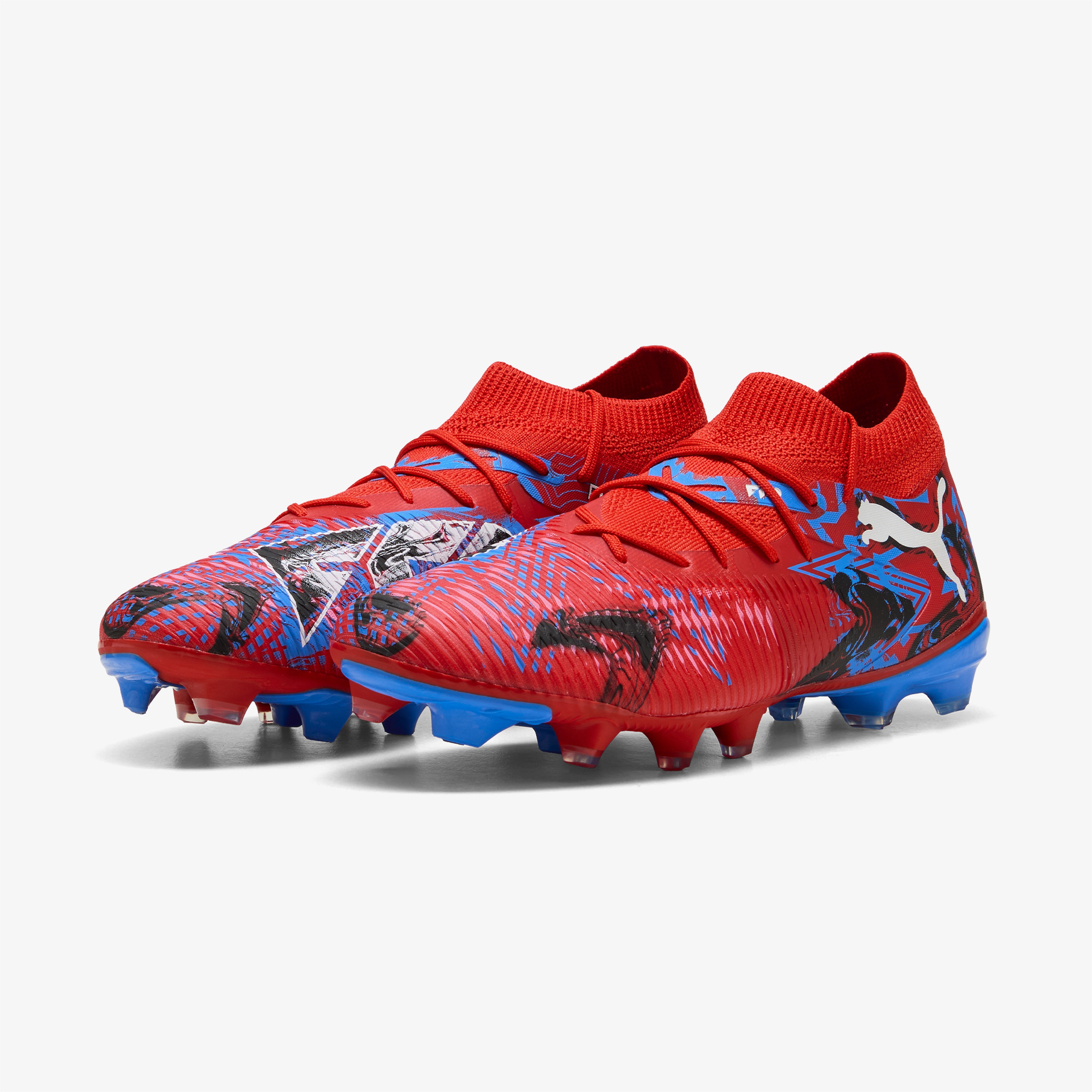 Puma Future 8 Match Playmkr Fg-Ag Erkek Kırmızı Çim Saha Kramponu