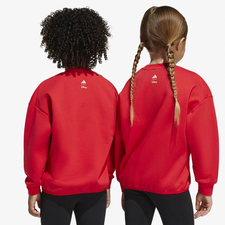 adidas x Disney Mickey Mouse Çocuk Kırmızı Sweatshirt