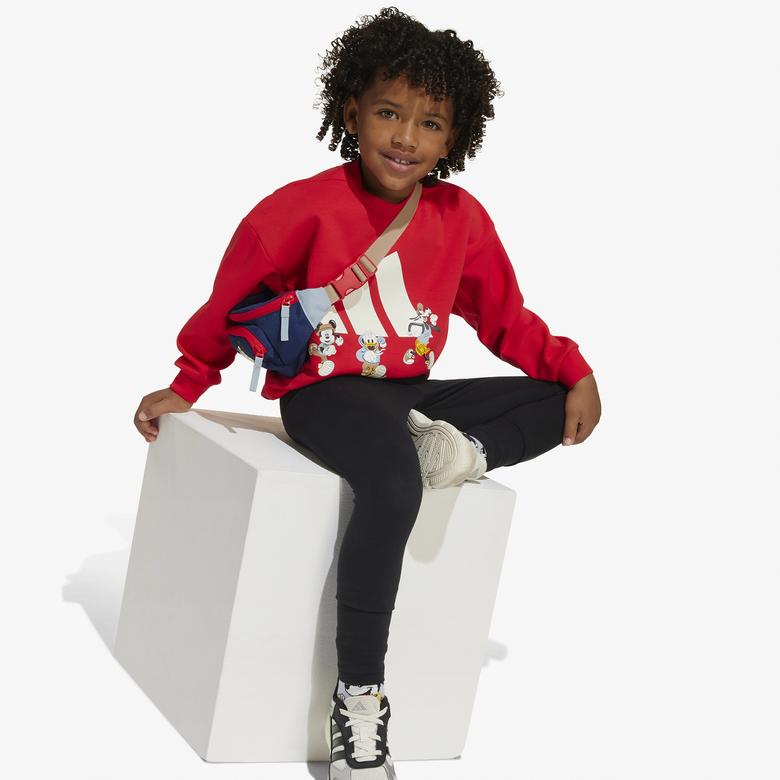 adidas x Disney Mickey Mouse Çocuk Kırmızı Sweatshirt
