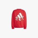 adidas x Disney Mickey Mouse Çocuk Kırmızı Sweatshirt
