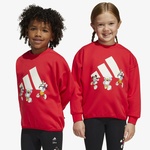 adidas x Disney Mickey Mouse Çocuk Kırmızı Sweatshirt
