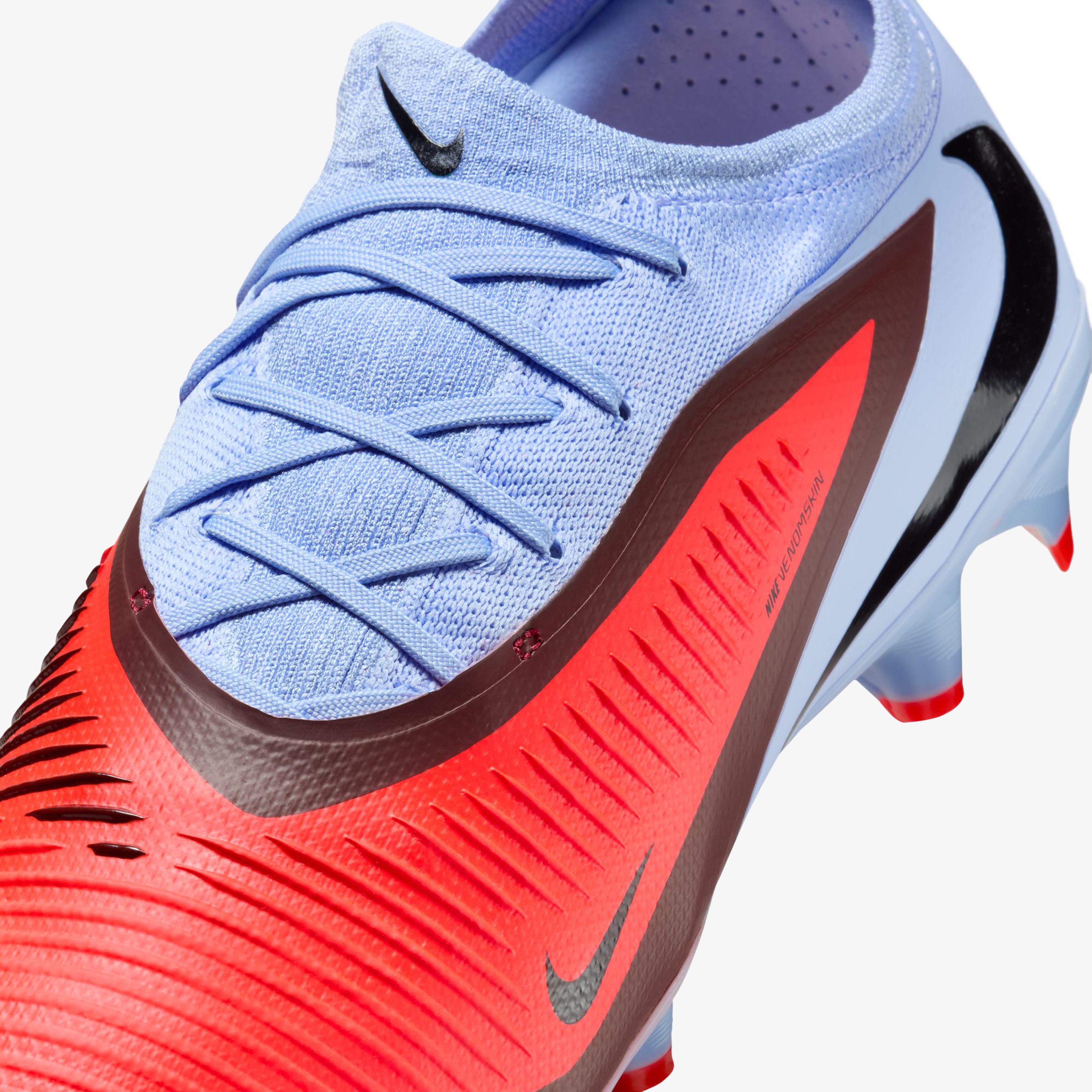 Nike Phantom 6 Low Pro Erkek Mavi Çim Saha Kramponu
