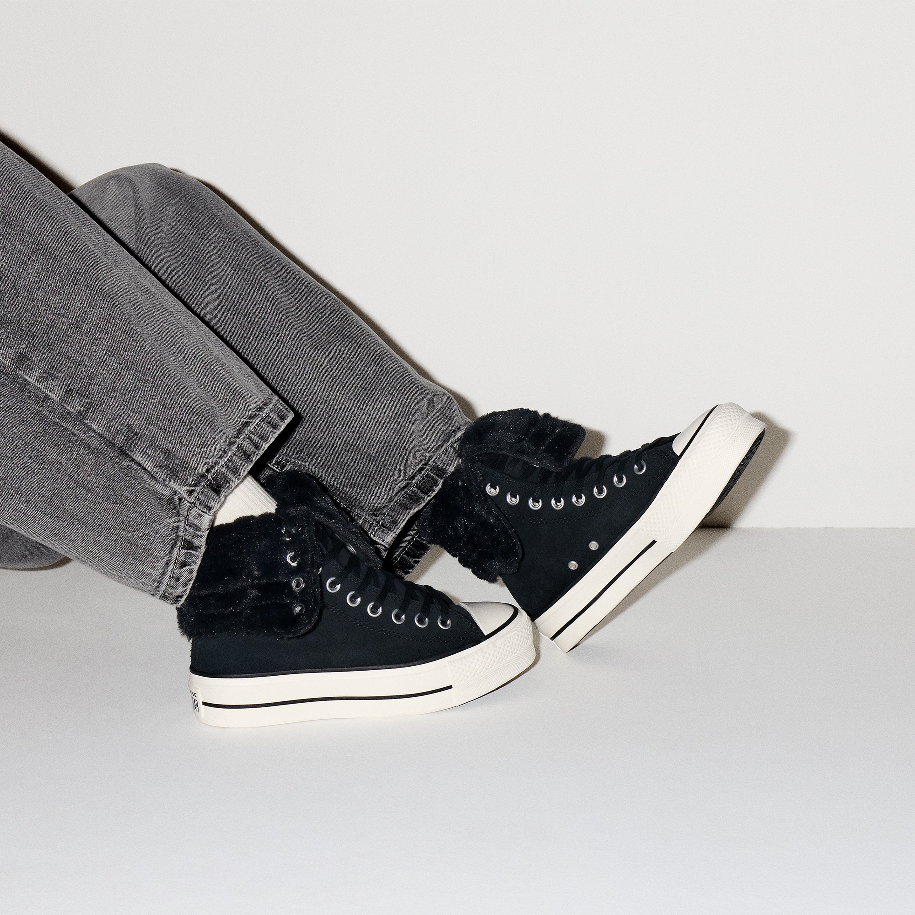 Converse Chuck Taylor All Star Fold Over Lift Siyah Kadın Sneaker