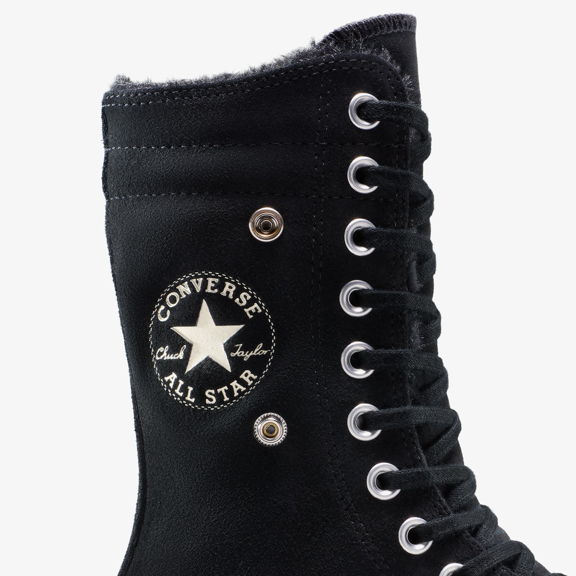 Converse Chuck Taylor All Star Fold Over Lift Kadın Siyah Sneaker