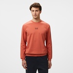 EA7 Erkek Turuncu Bisiklet Yaka Sweatshirt