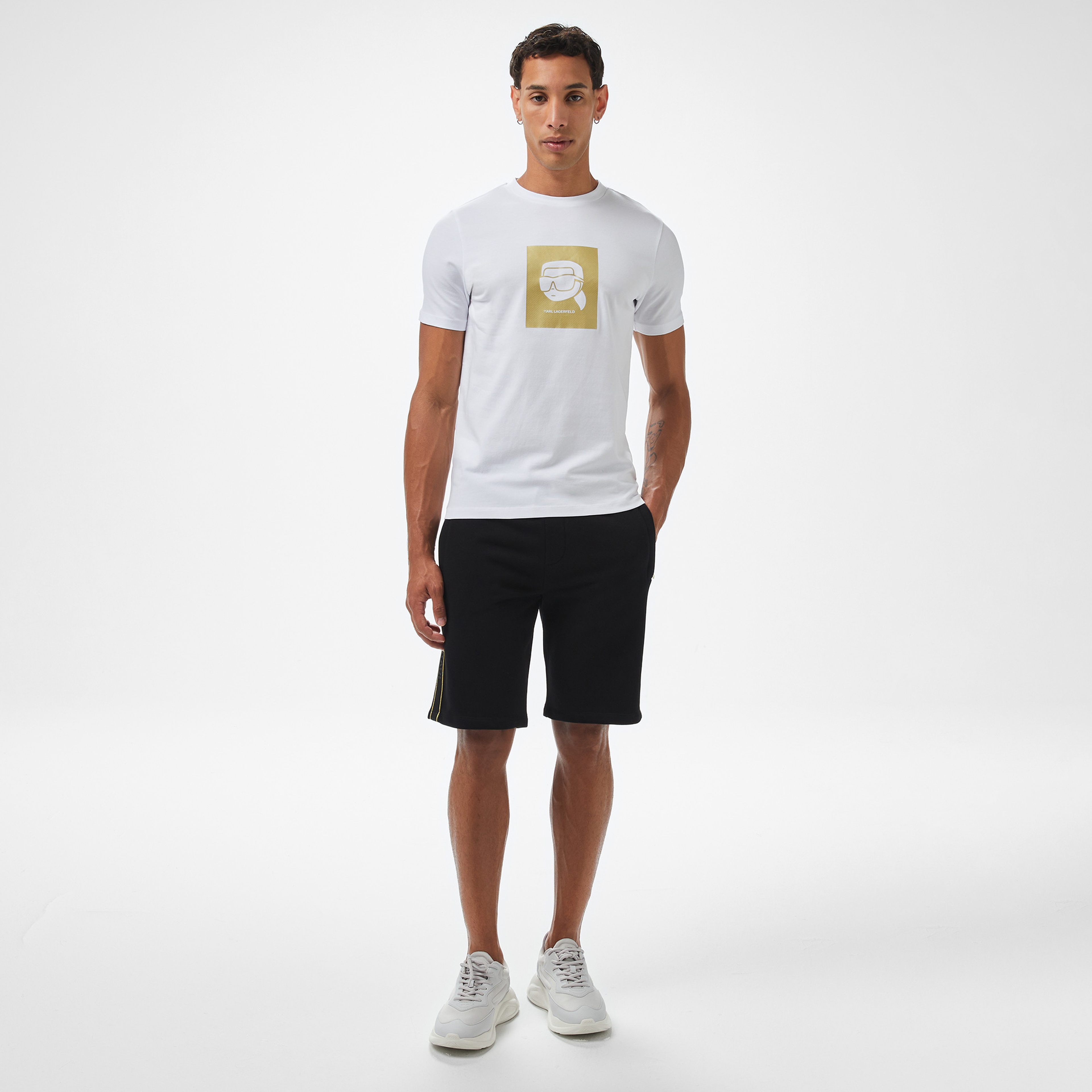 Karl Lagerfeld Erkek Beyaz T-Shirt