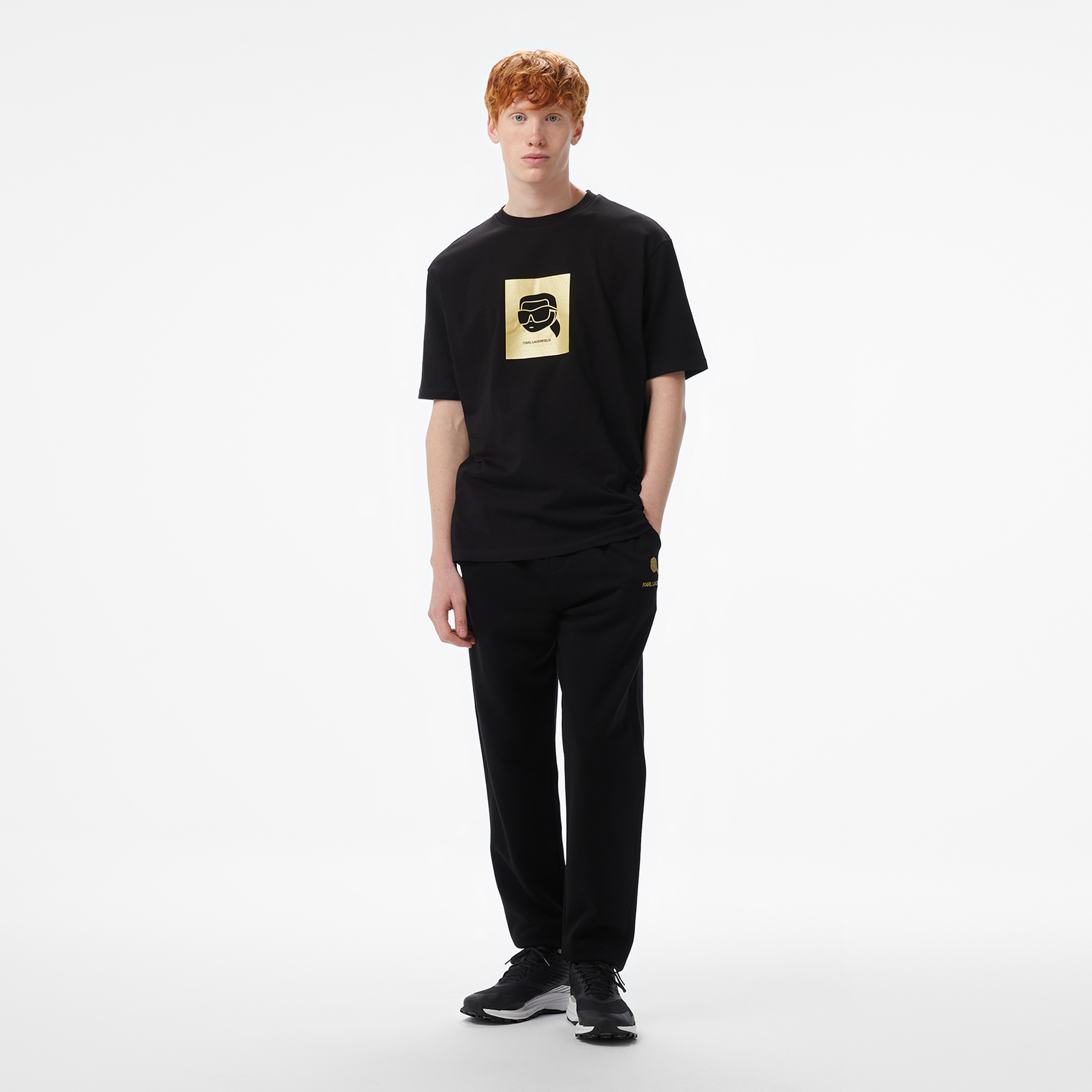 Karl Lagerfeld Erkek Siyah T-Shirt