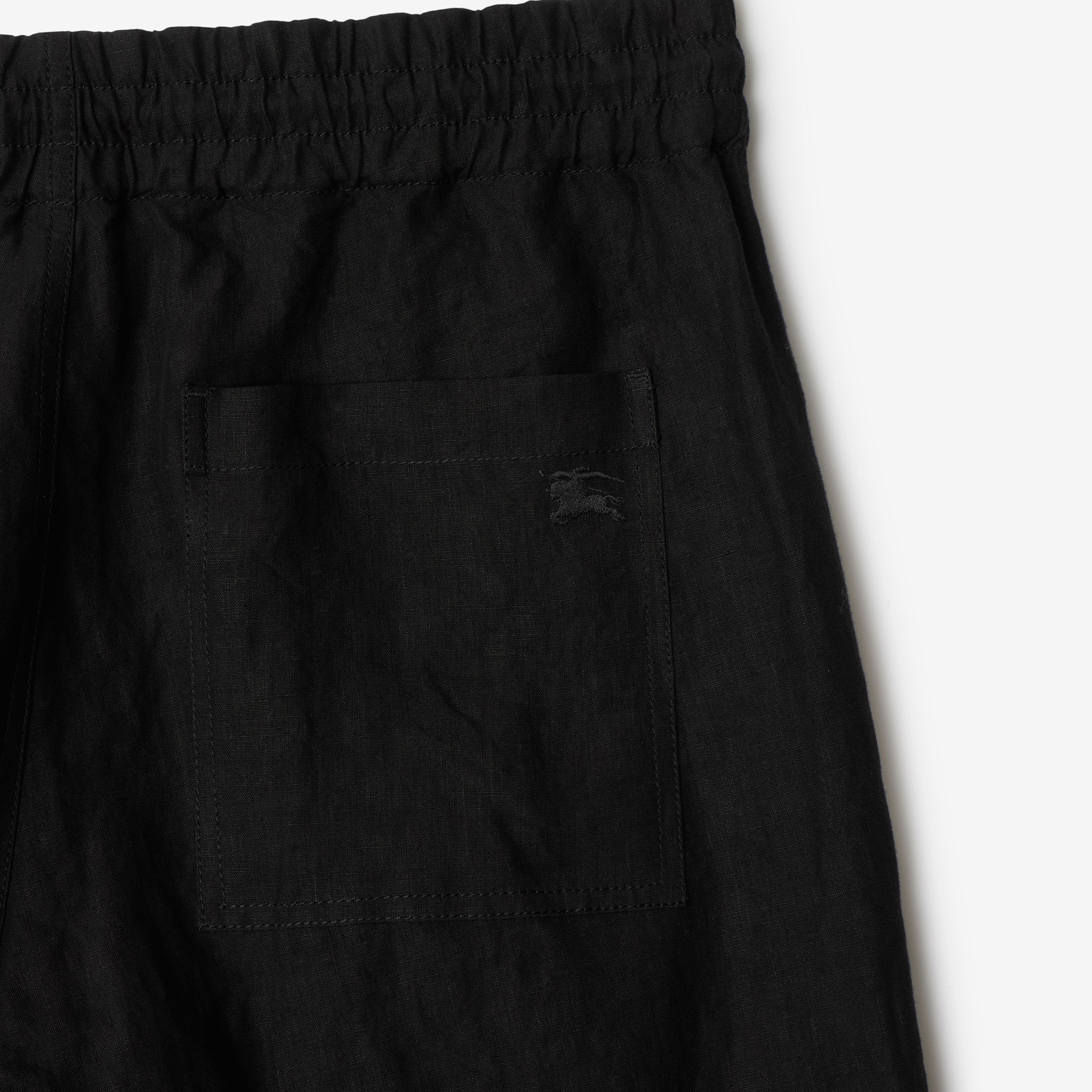 Burberry Cie Erkek Siyah Pantolon