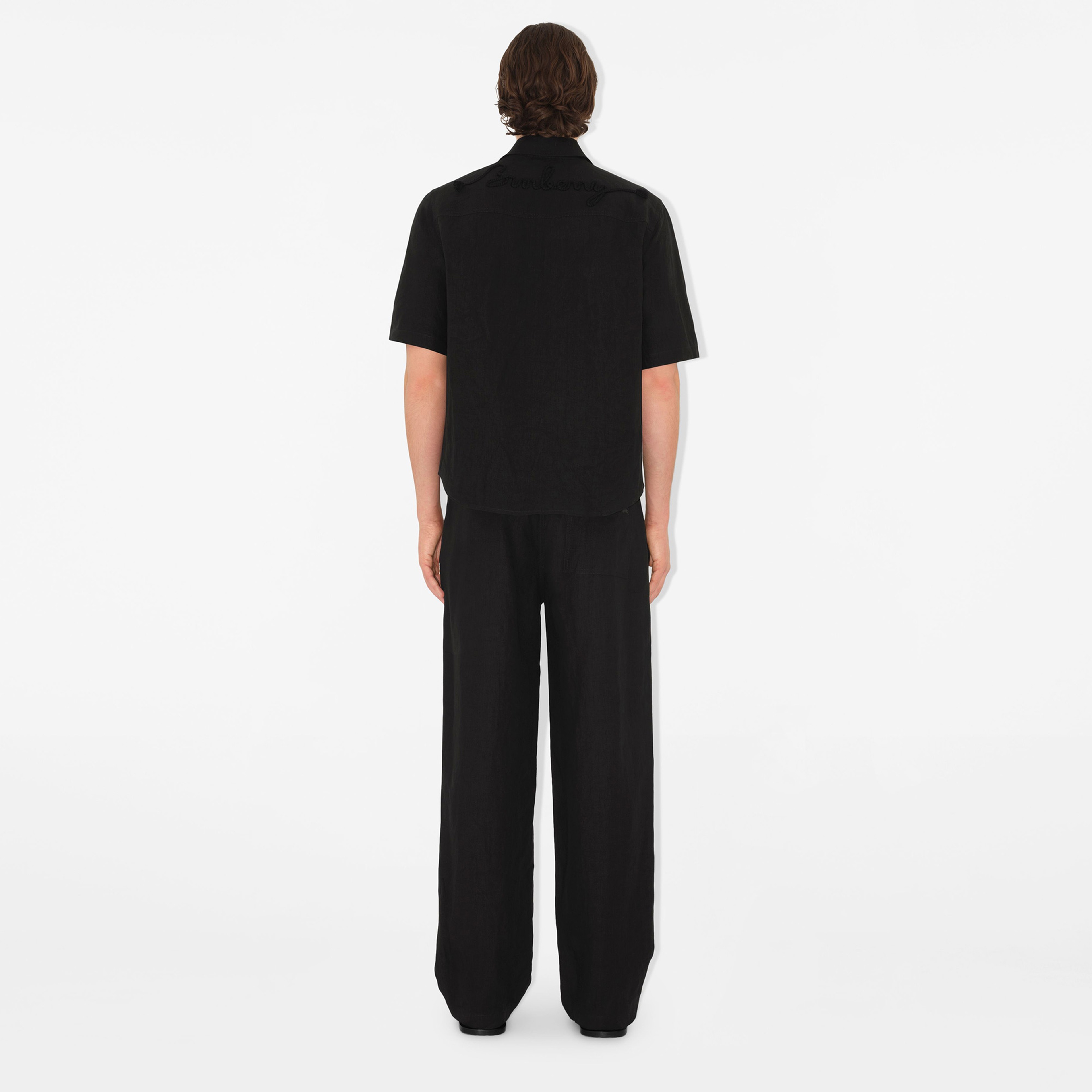 Burberry Cie Erkek Siyah Pantolon