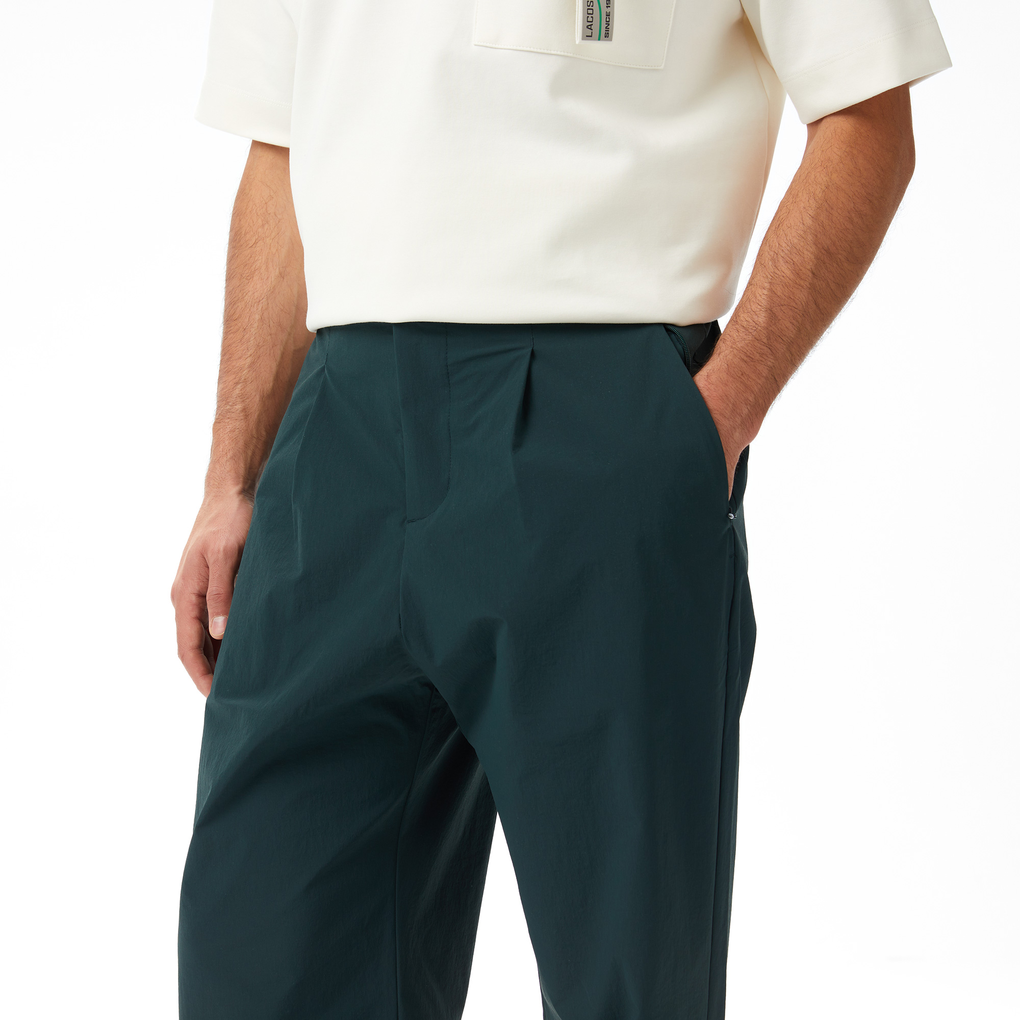 Lacoste x House of SuperStep Slim Fit Erkek Yeşil Pantolon