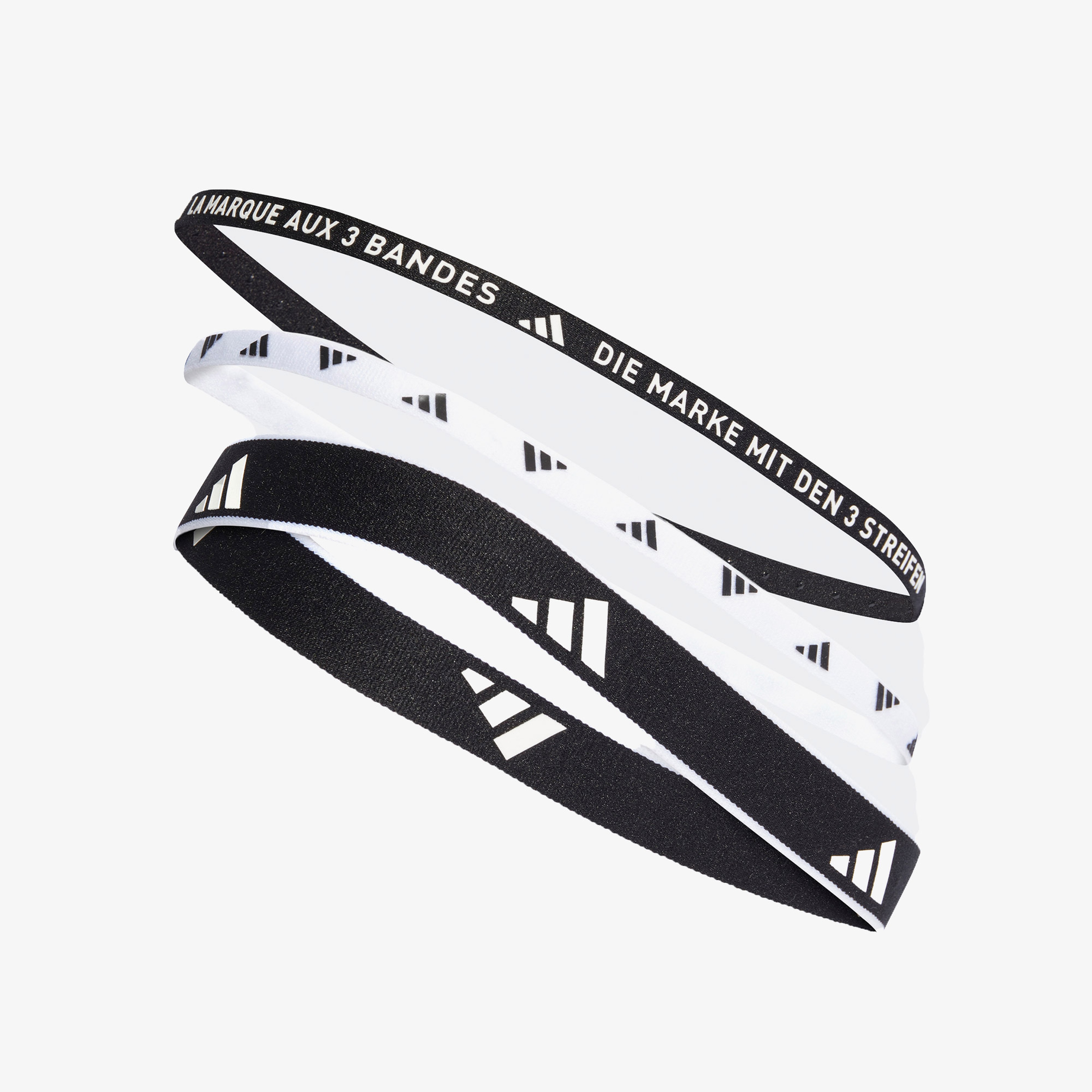 adidas Multiple Width 3lü Unisex Siyah Saç Bandı