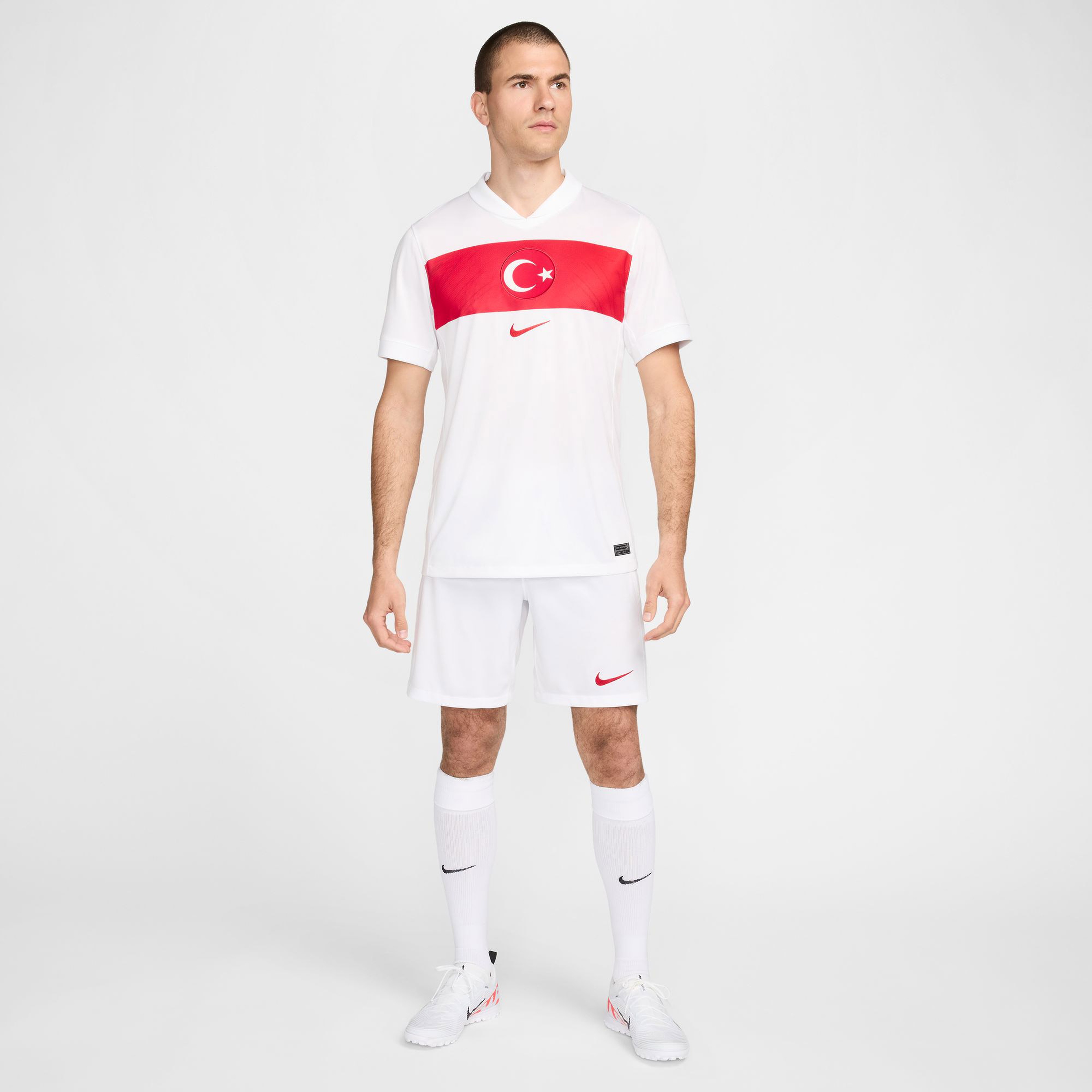 Nike Türkiye Milli Takım 2024/25 Erkek Beyaz Futbol İç Saha Forması