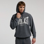 Everlast Authentic Boxing Oversize Erkek Gri Kapüşonlu Sweatshirt