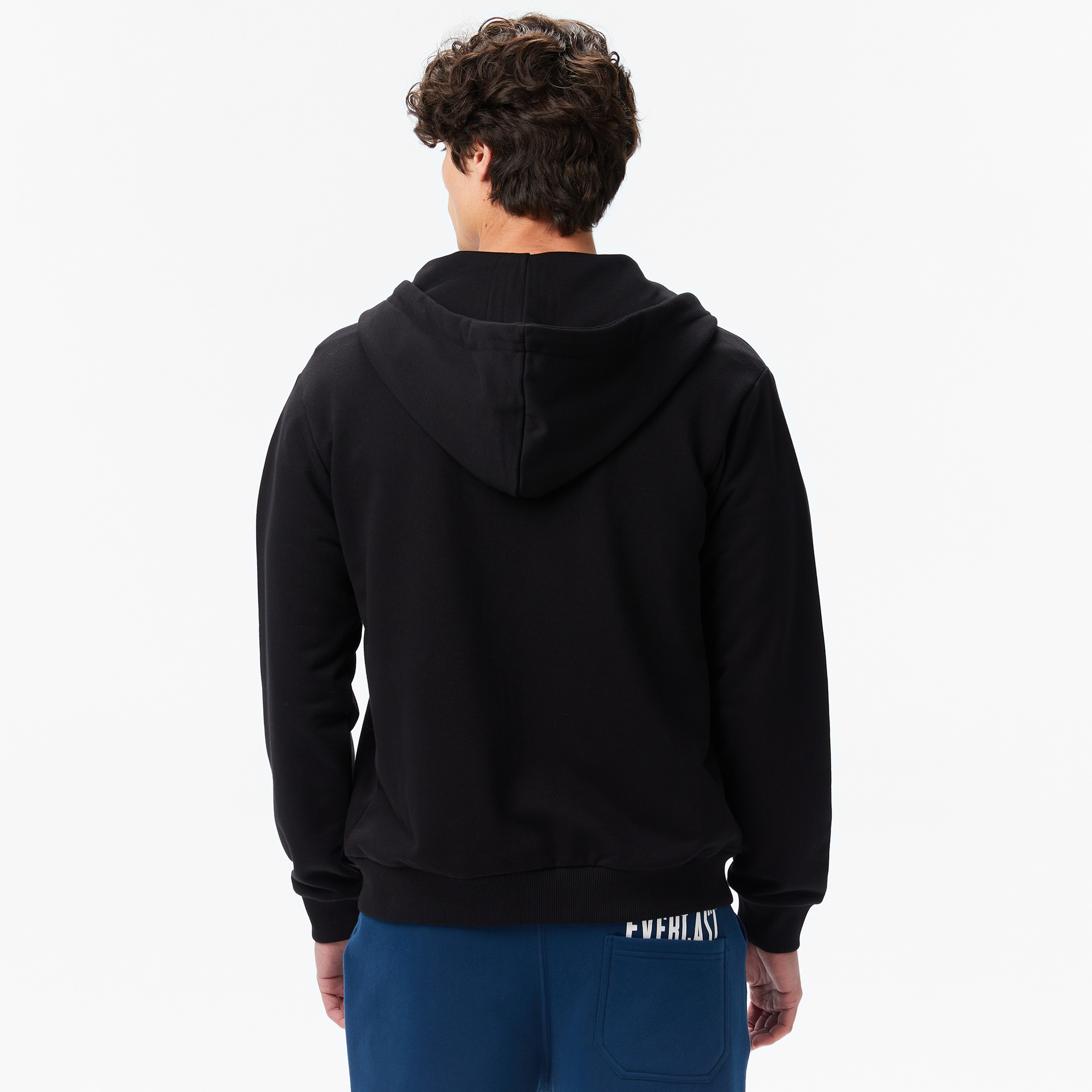 Everlast Ever Essentials Regular Erkek  Siyah Kapüşonlu Full Zip Sweatshirt
