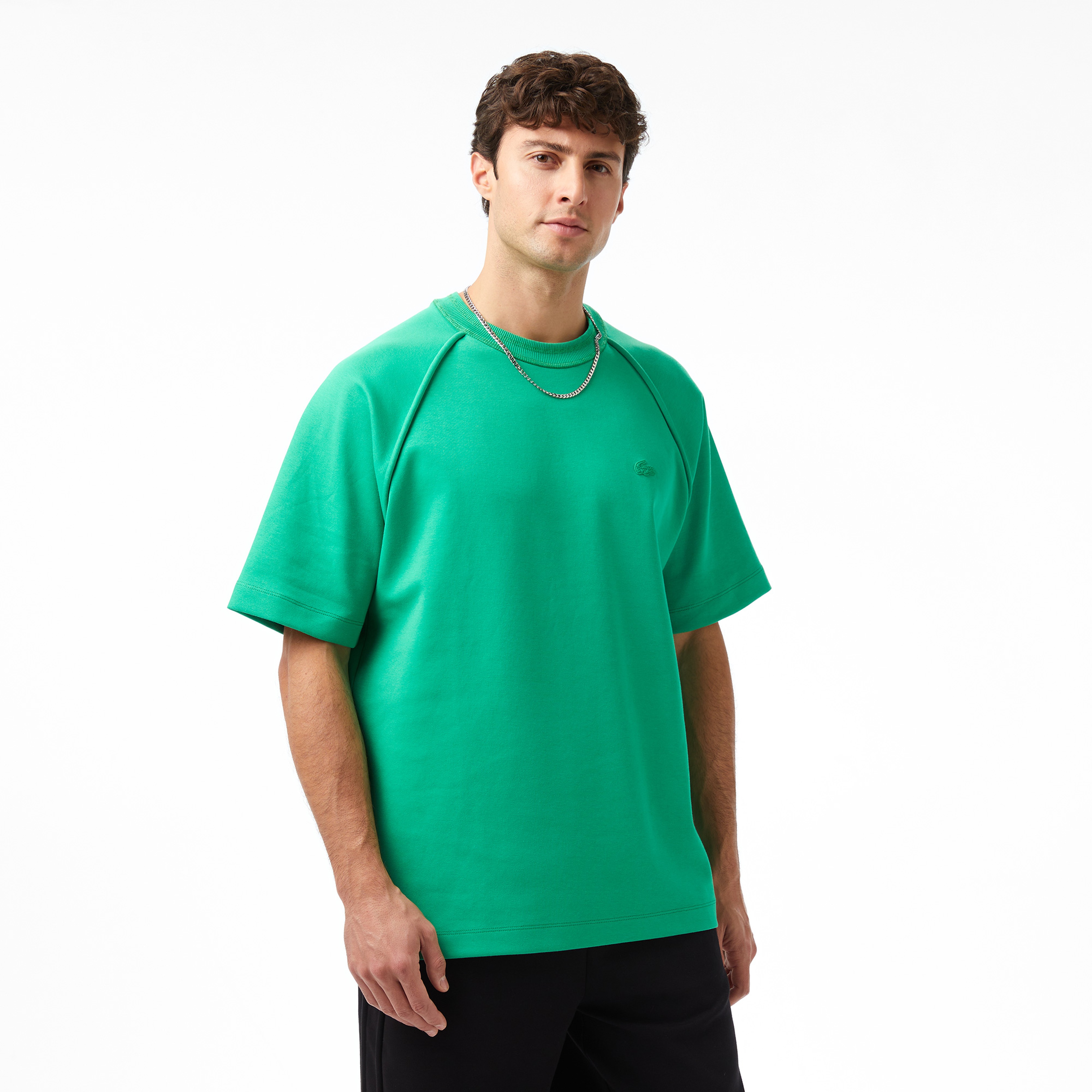 Lacoste x House of SuperStep Loose Fit Erkek Yeşil T-Shirt
