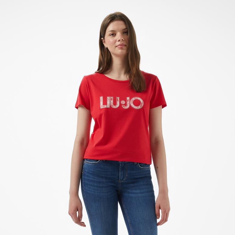 Liu Jo Kadın Pembe T-Shirt