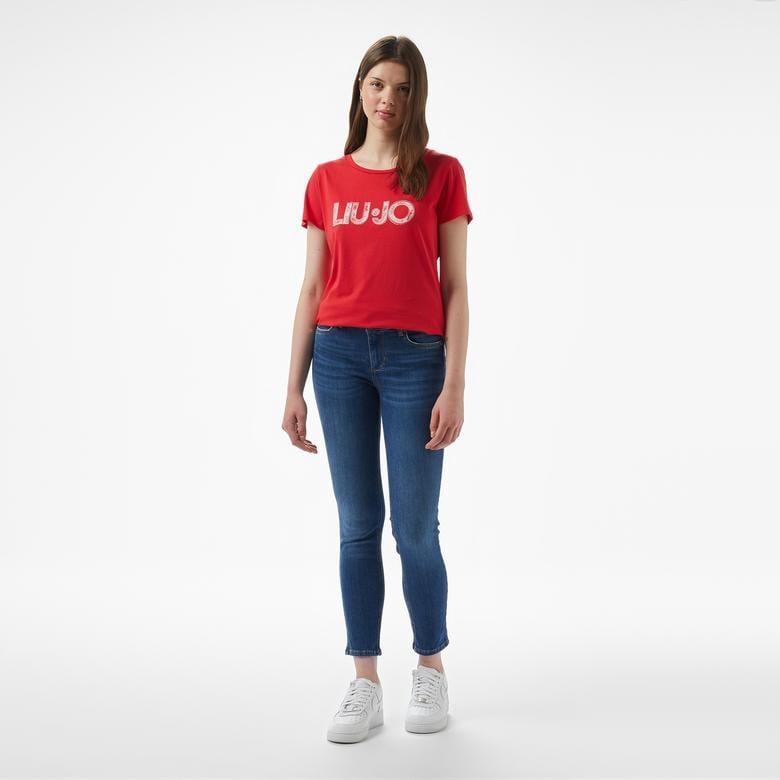 Liu Jo Kadın Pembe T-Shirt