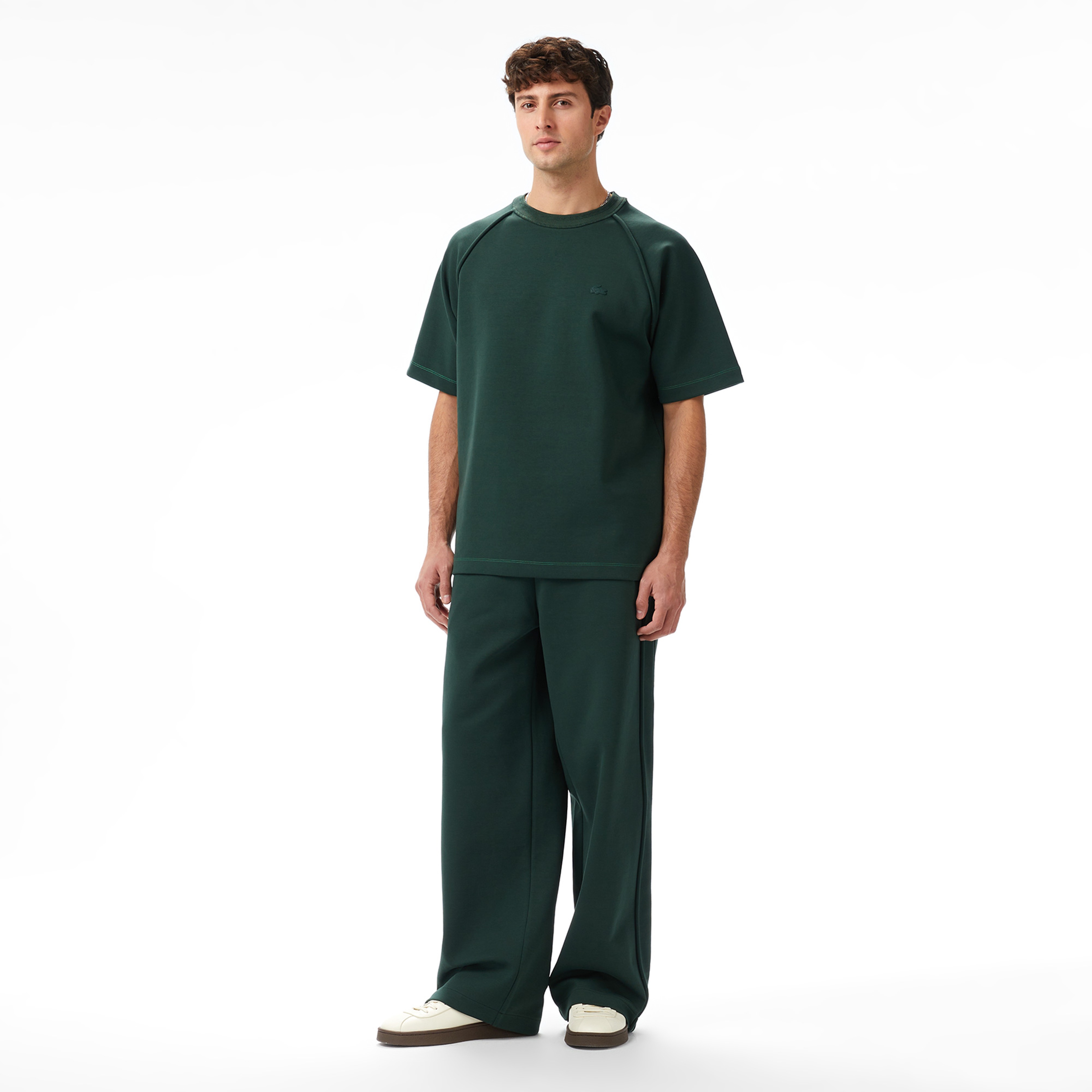 Lacoste x House of SuperStep Loose Fit Erkek Yeşil T-Shirt