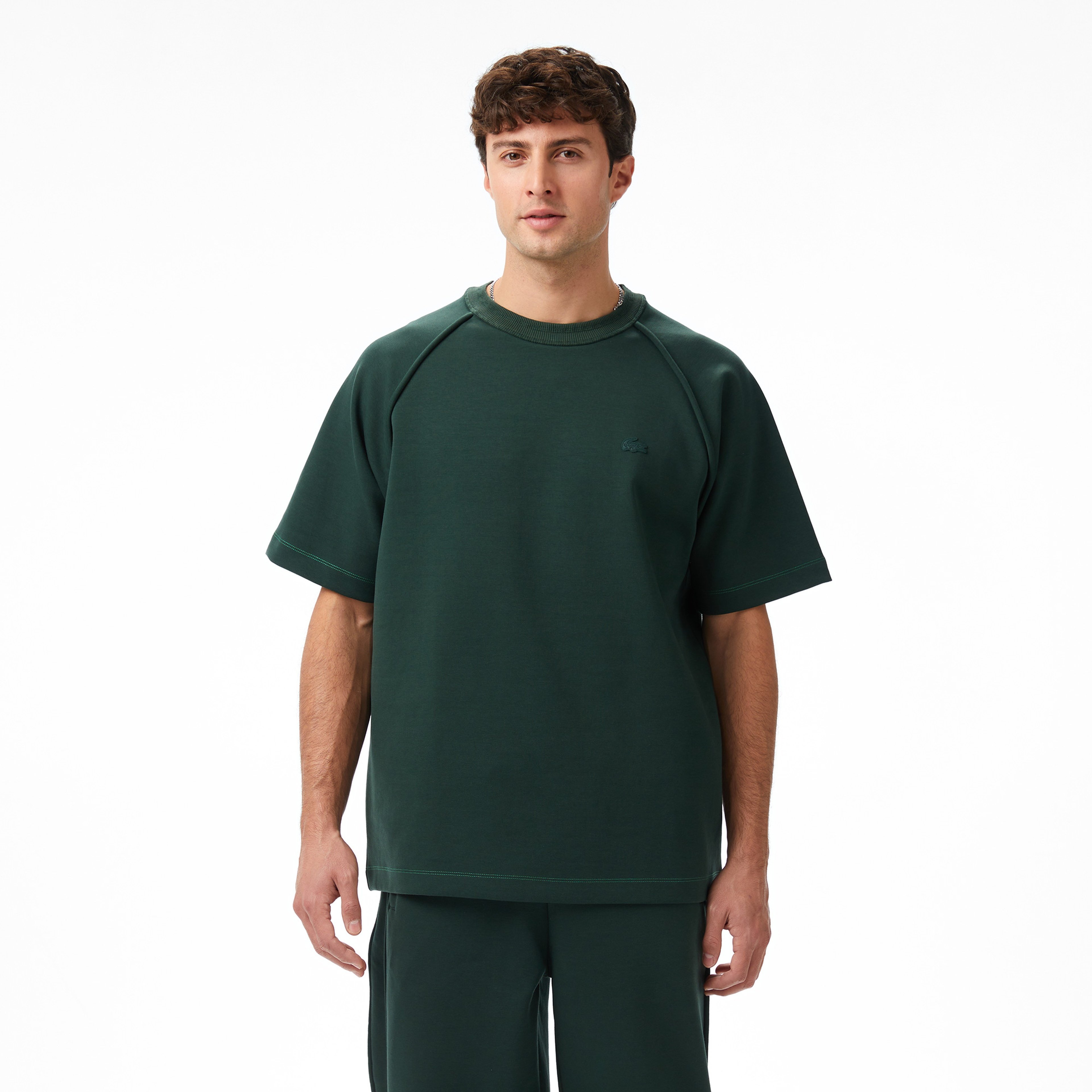 Lacoste x House of SuperStep Loose Fit Erkek Yeşil T-Shirt