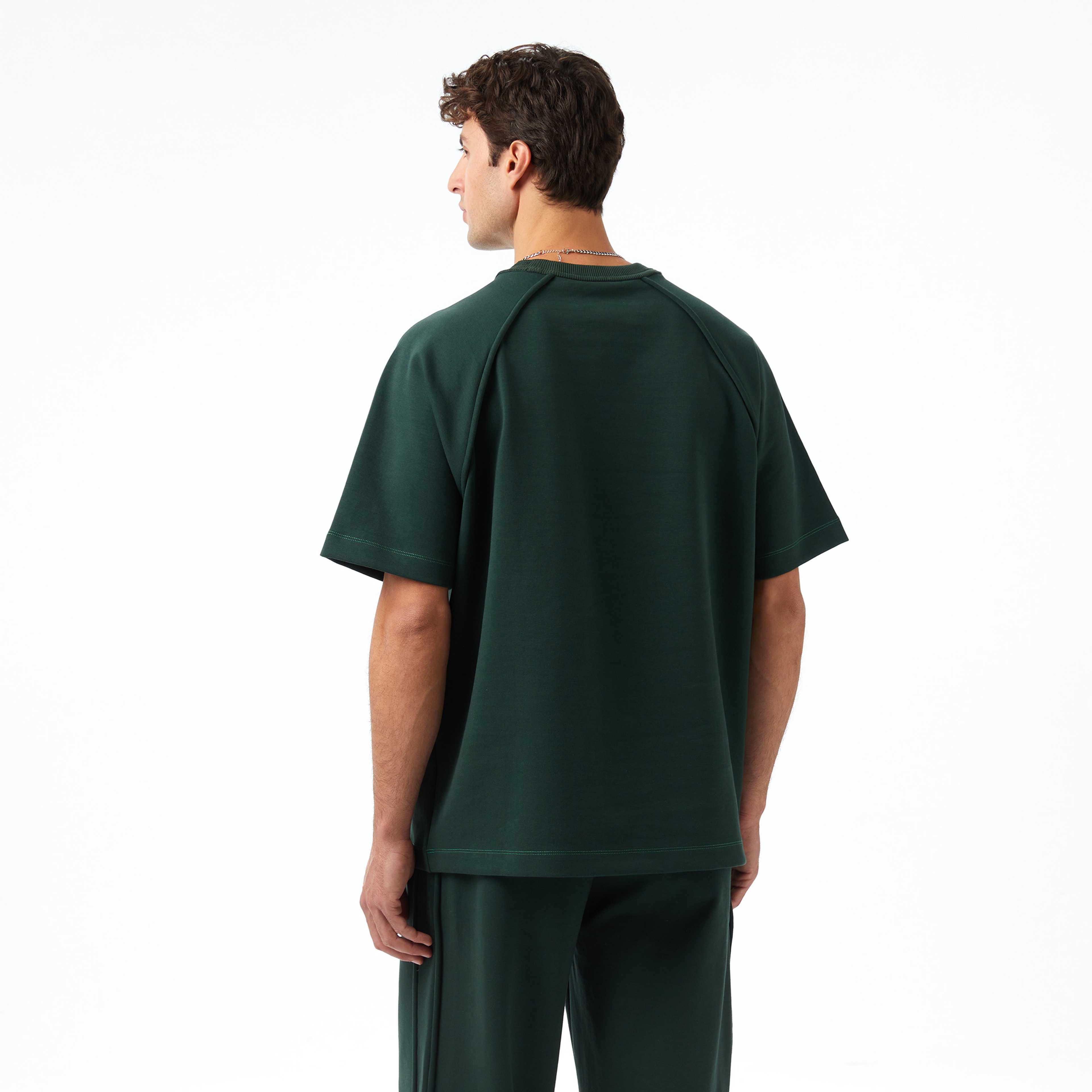 Lacoste x House of SuperStep Loose Fit Erkek Yeşil T-Shirt