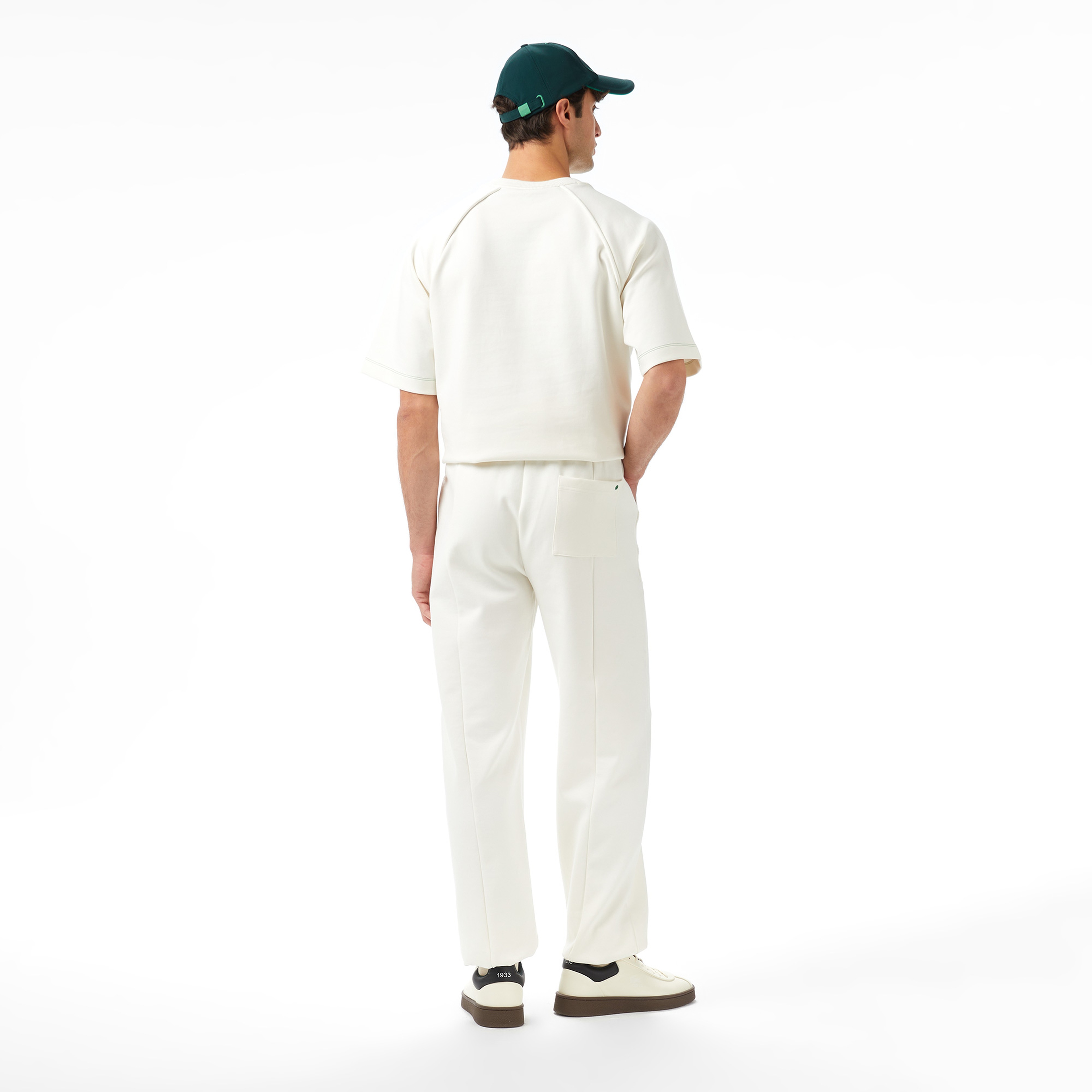 Lacoste x House of SuperStep Slim Fit Erkek Beyaz Eşofman Altı