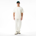 Lacoste x House of SuperStep Slim Fit Erkek Beyaz Eşofman Altı