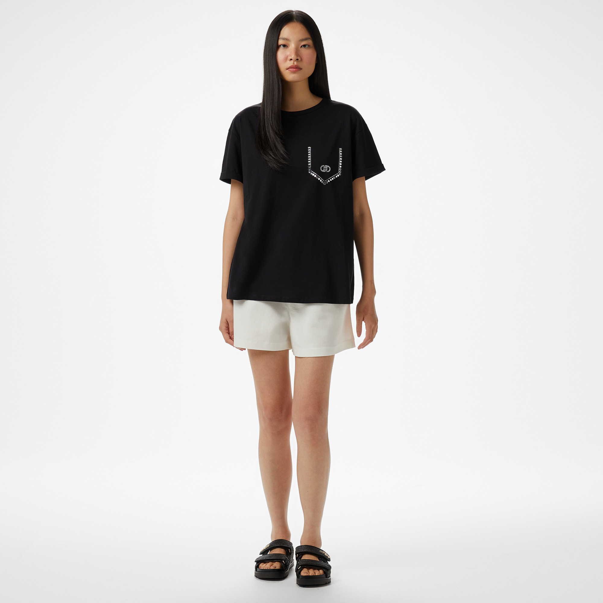 Liu Jo Kadın Siyah T-Shirt