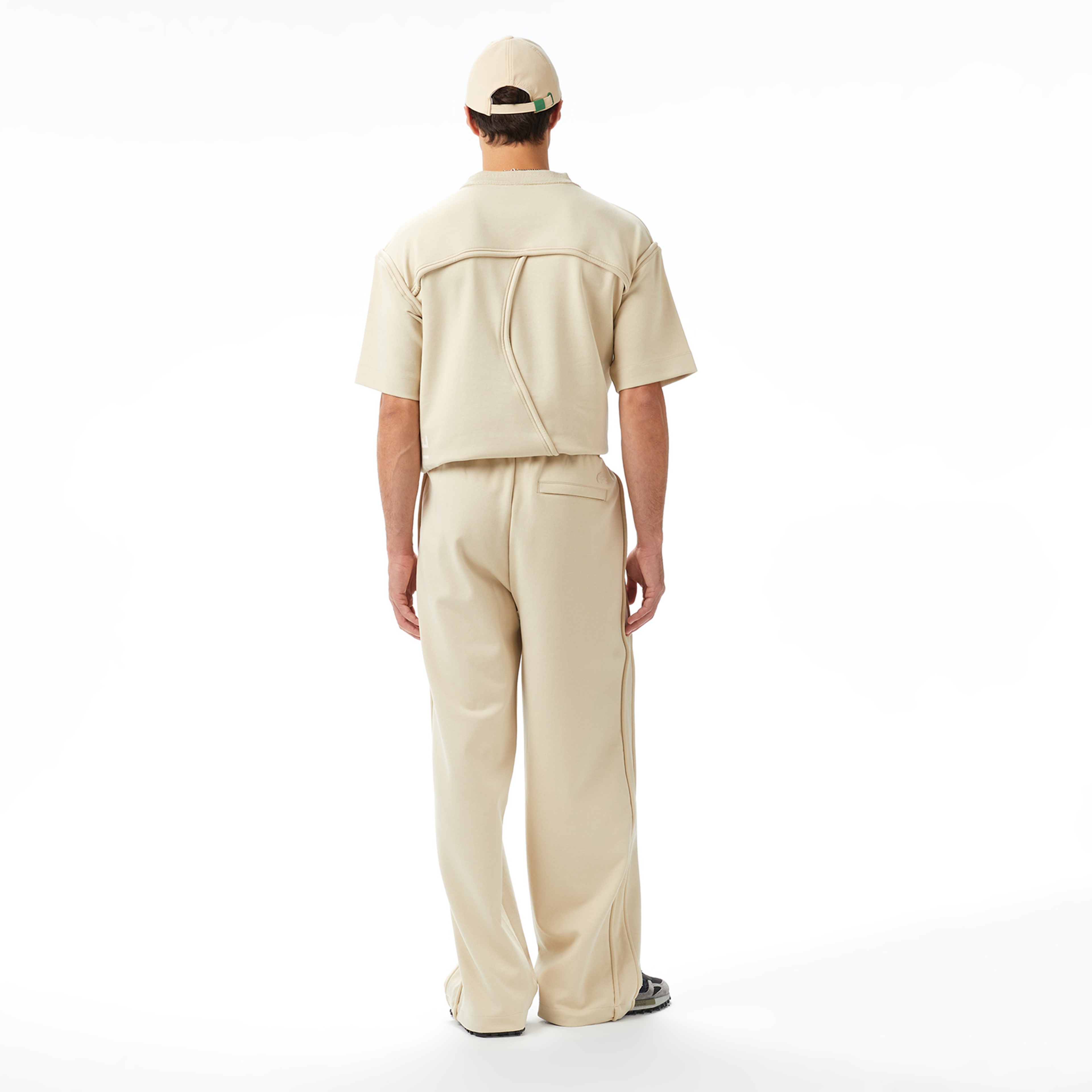 Lacoste x House of SuperStep Relaxed Fit Erkek Bej Eşofman Altı