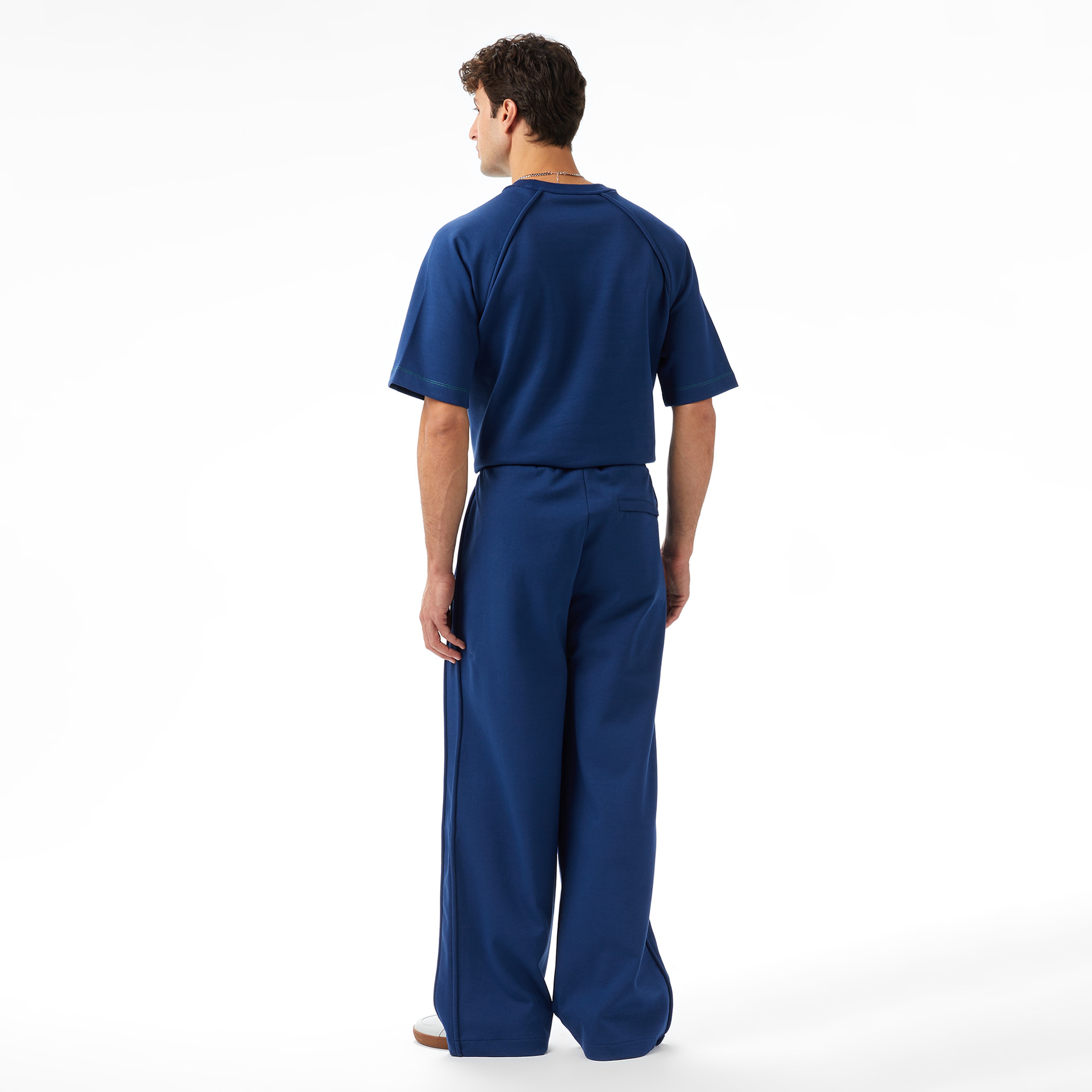 Lacoste x House of SuperStep Relaxed Fit Erkek Mavi Eşofman Altı