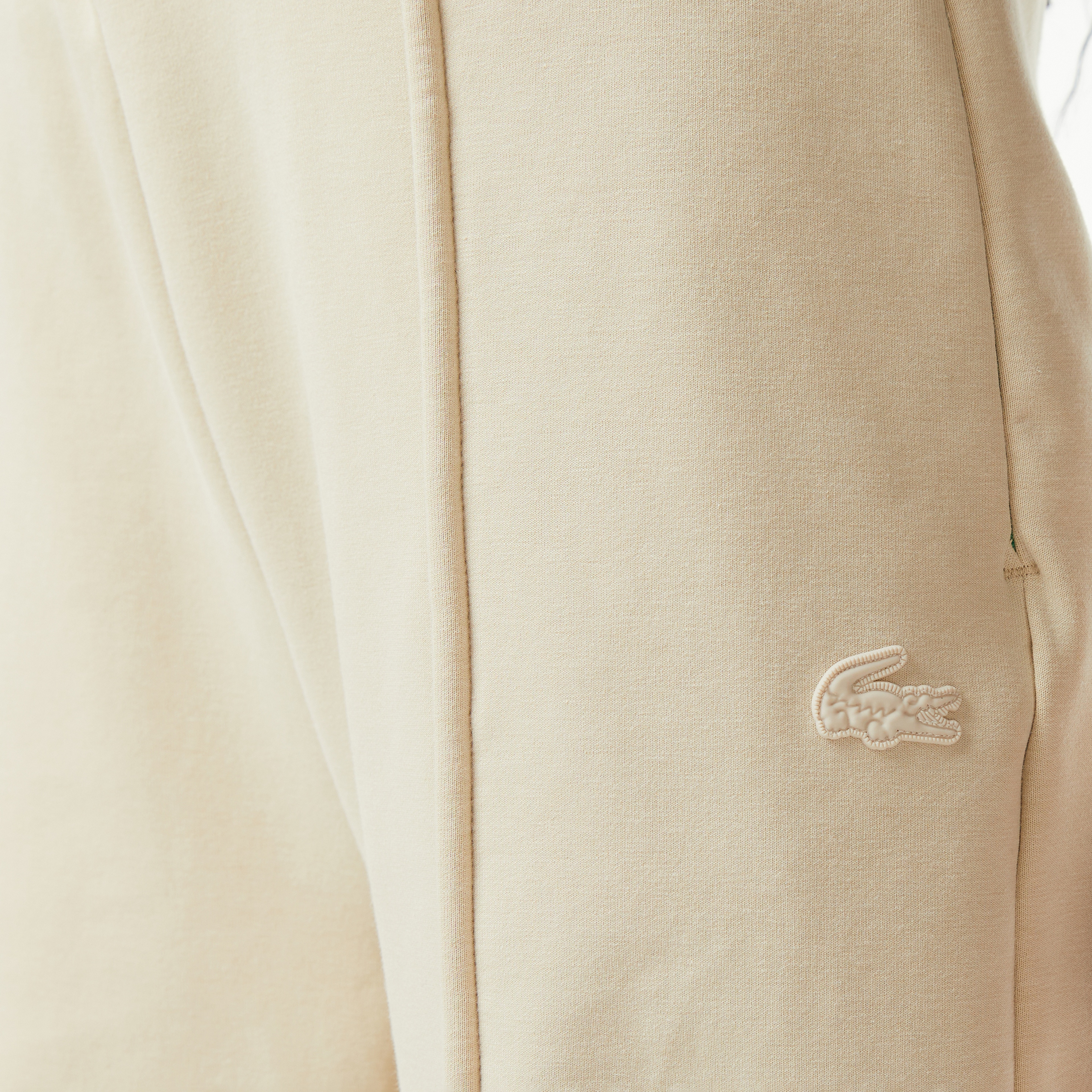 Lacoste x House of SuperStep Relaxed Fit Kadın Bej Eşofman Altı