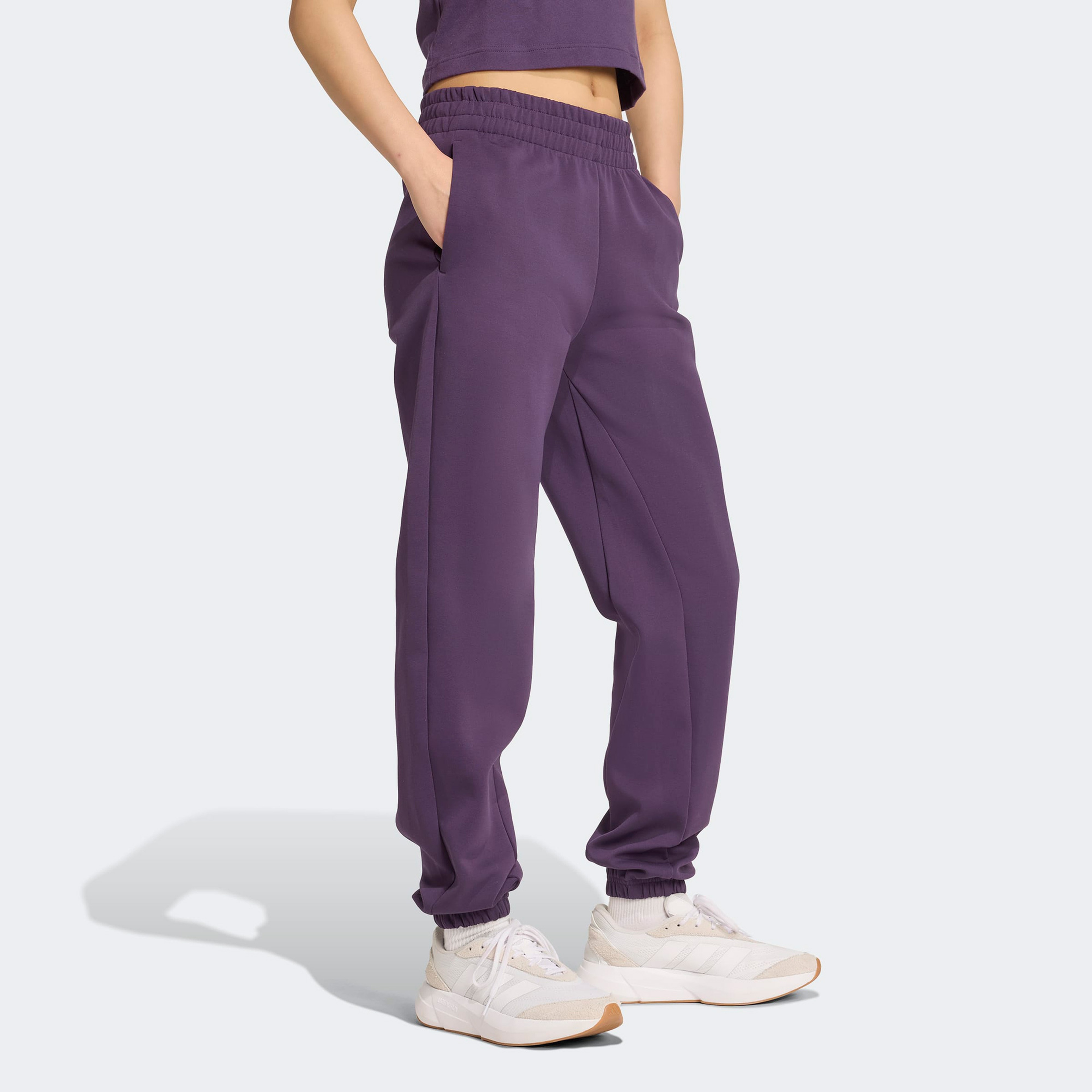 adidas Future icons Small Logo Kadın Mor Eşofman Altı