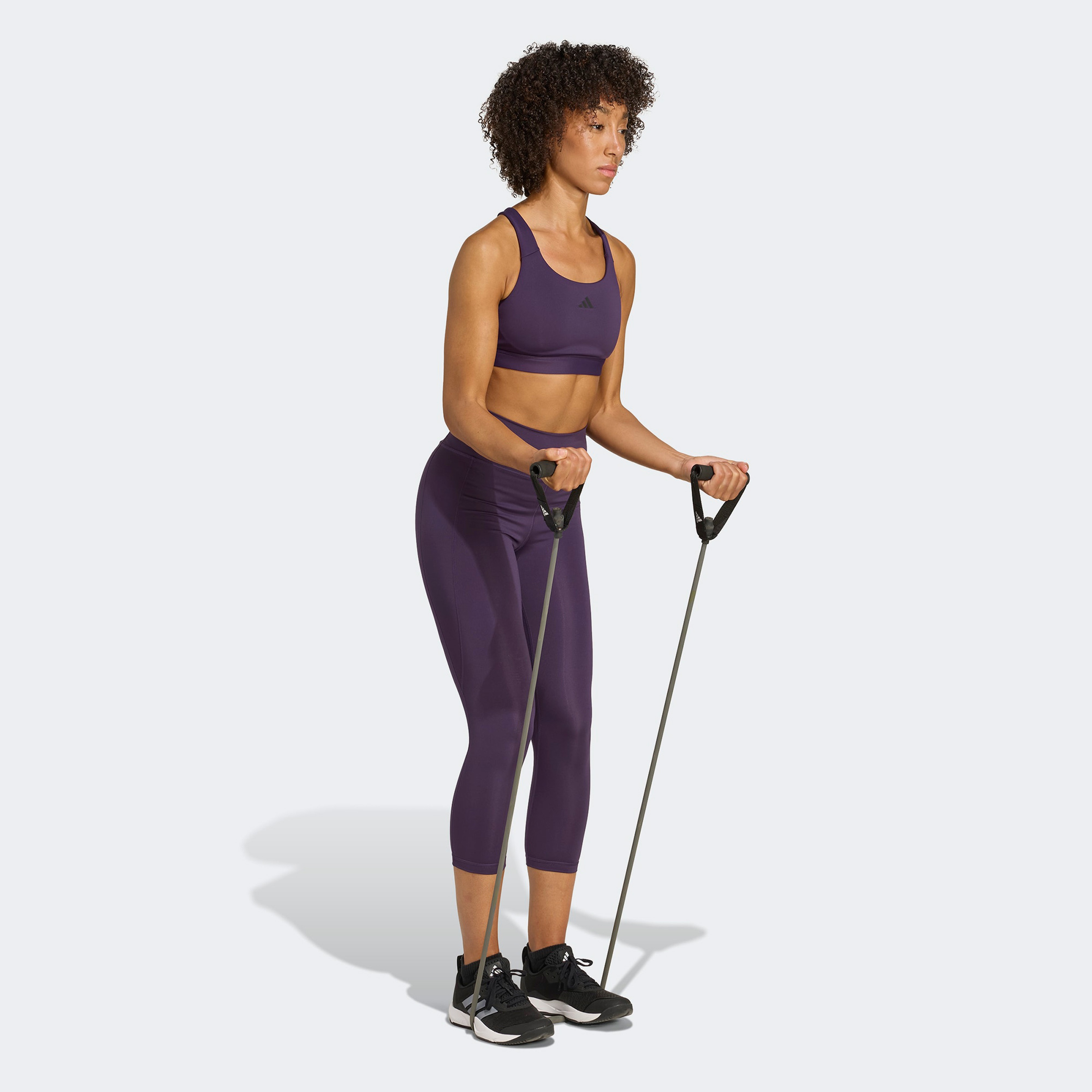 adidas Tlrdreact Training High Support Kadın Mor Antrenman Bra