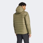 adidas Terrex Multi Essentials Climawarm Yalıtımlı Kapüşonlu Erkek Yeşil Yürüyüş Montu