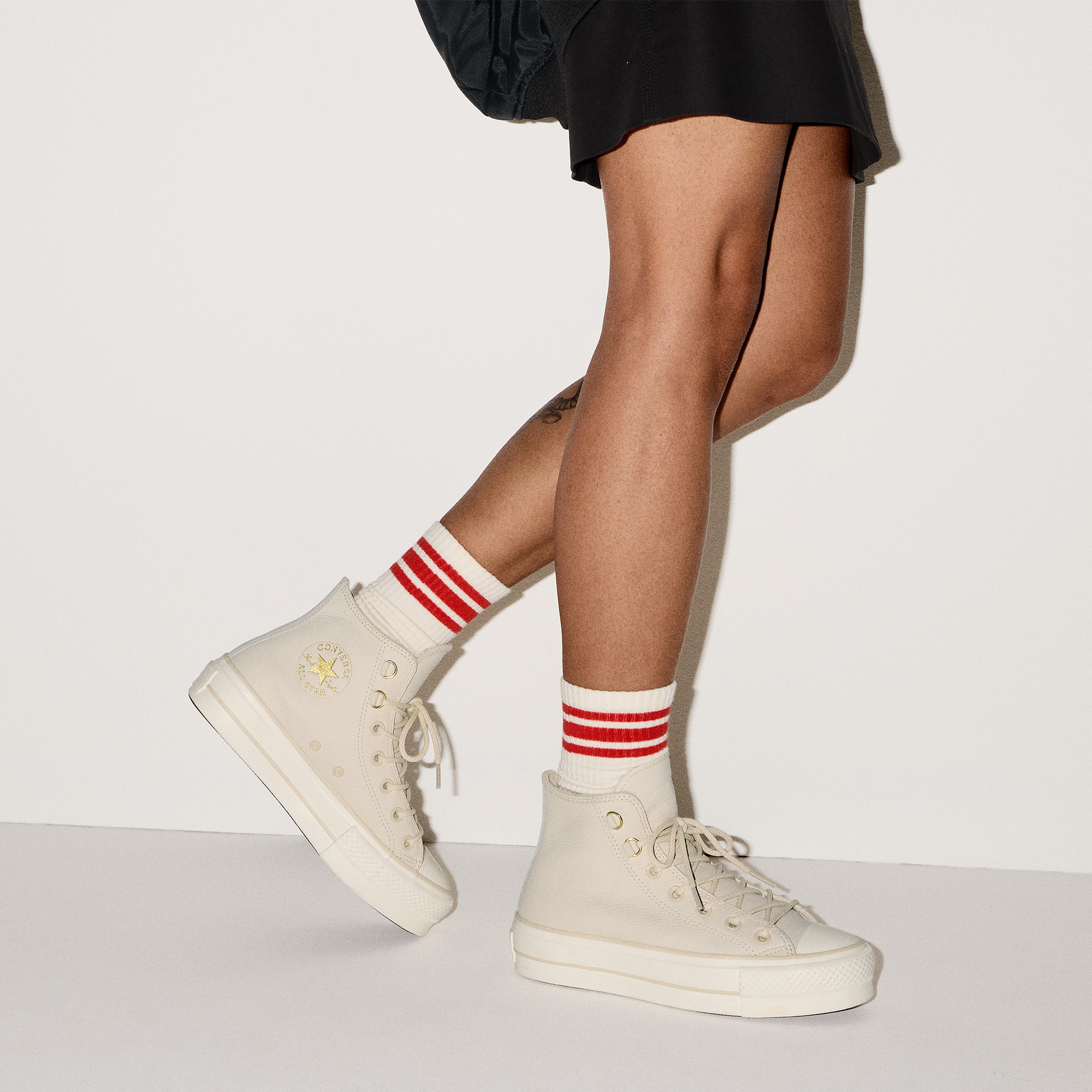 Converse Chuck Taylor All Star Lift Kadın Krem Sneaker