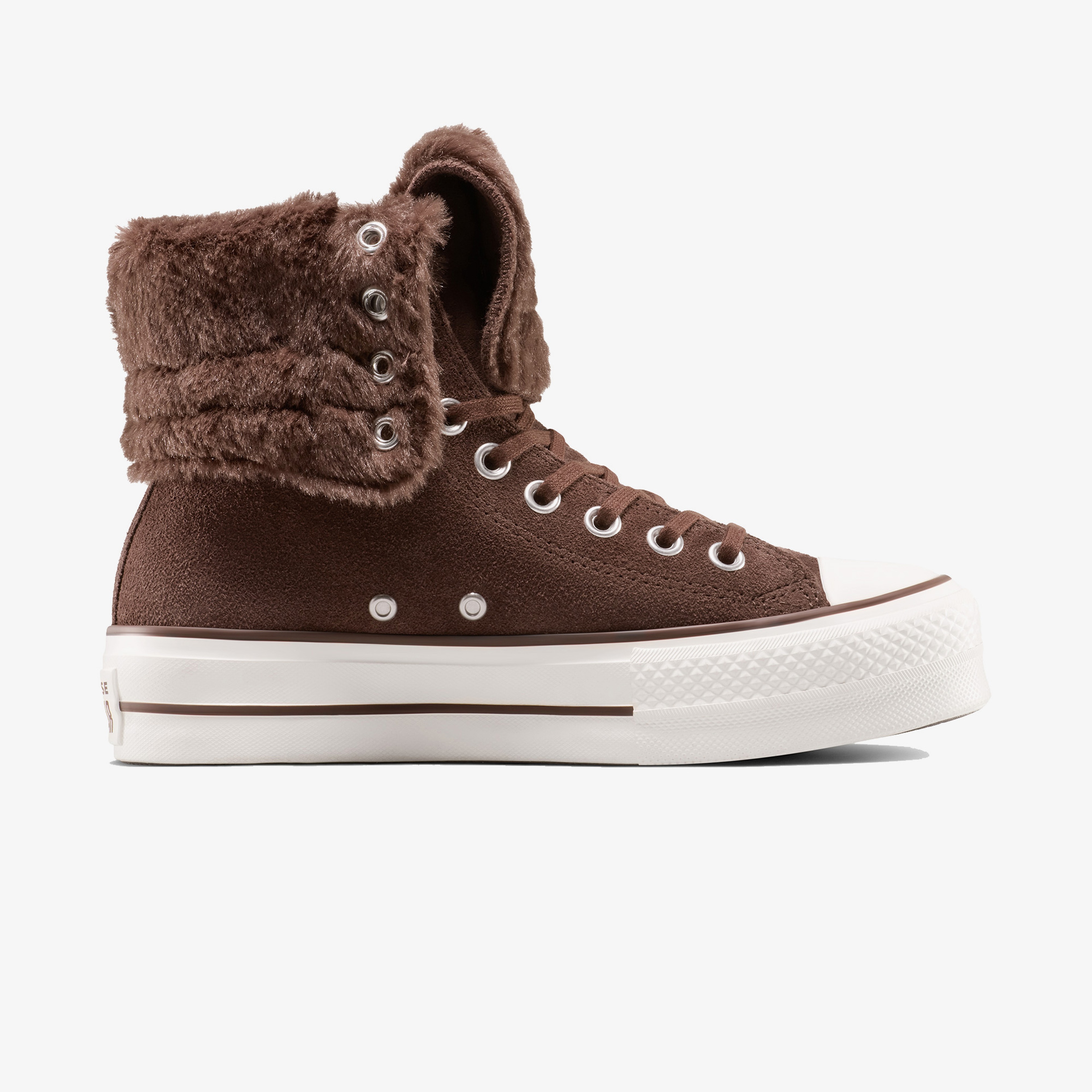 Converse Chuck Taylor All Star Fold Over Lift Kadın Kahverengi Sneaker
