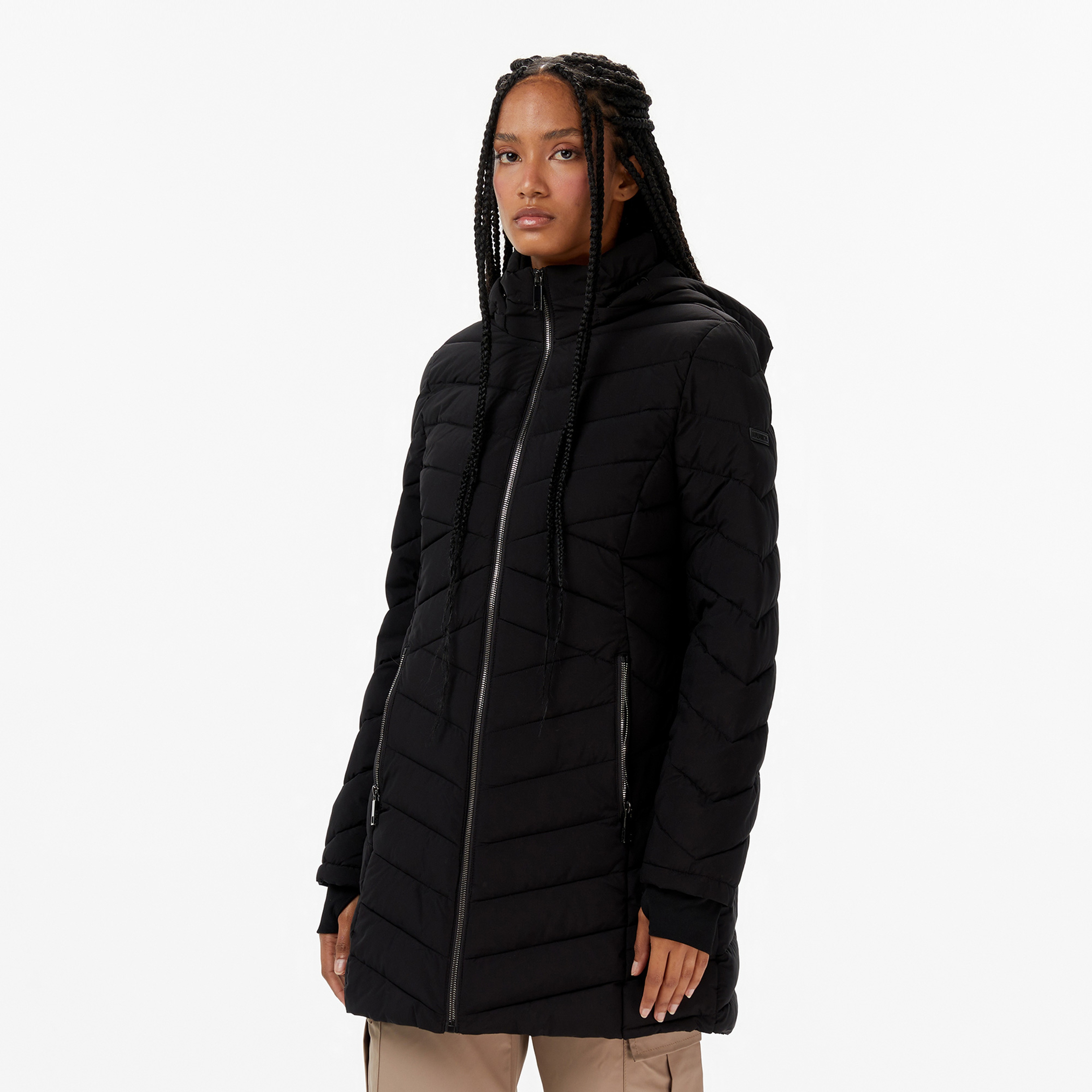 Nautica Kadın Siyah Su İtici Özellikli Mont