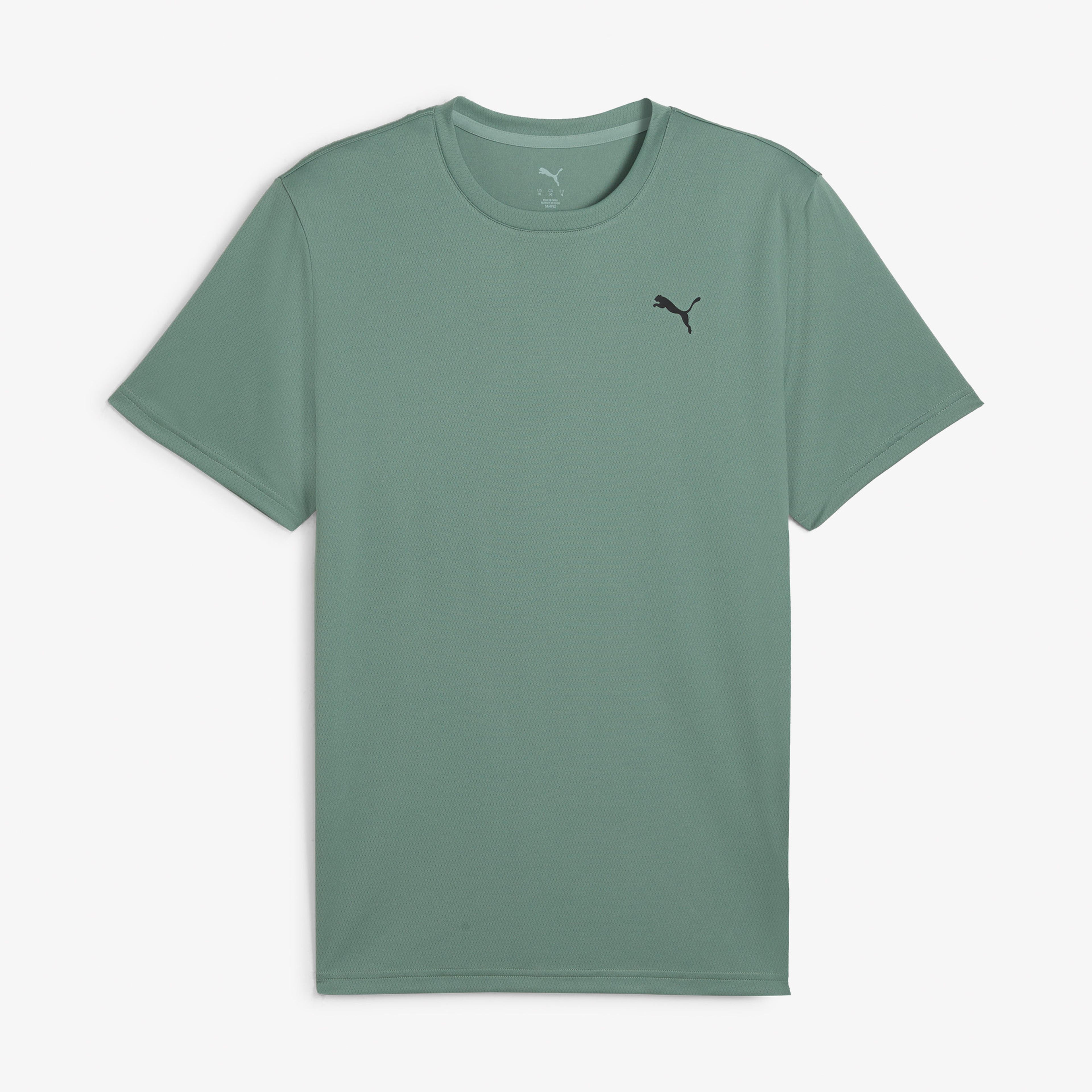 Puma Tad Ess Poly Texture Erkek Yeşil Antrenman T-Shirtü